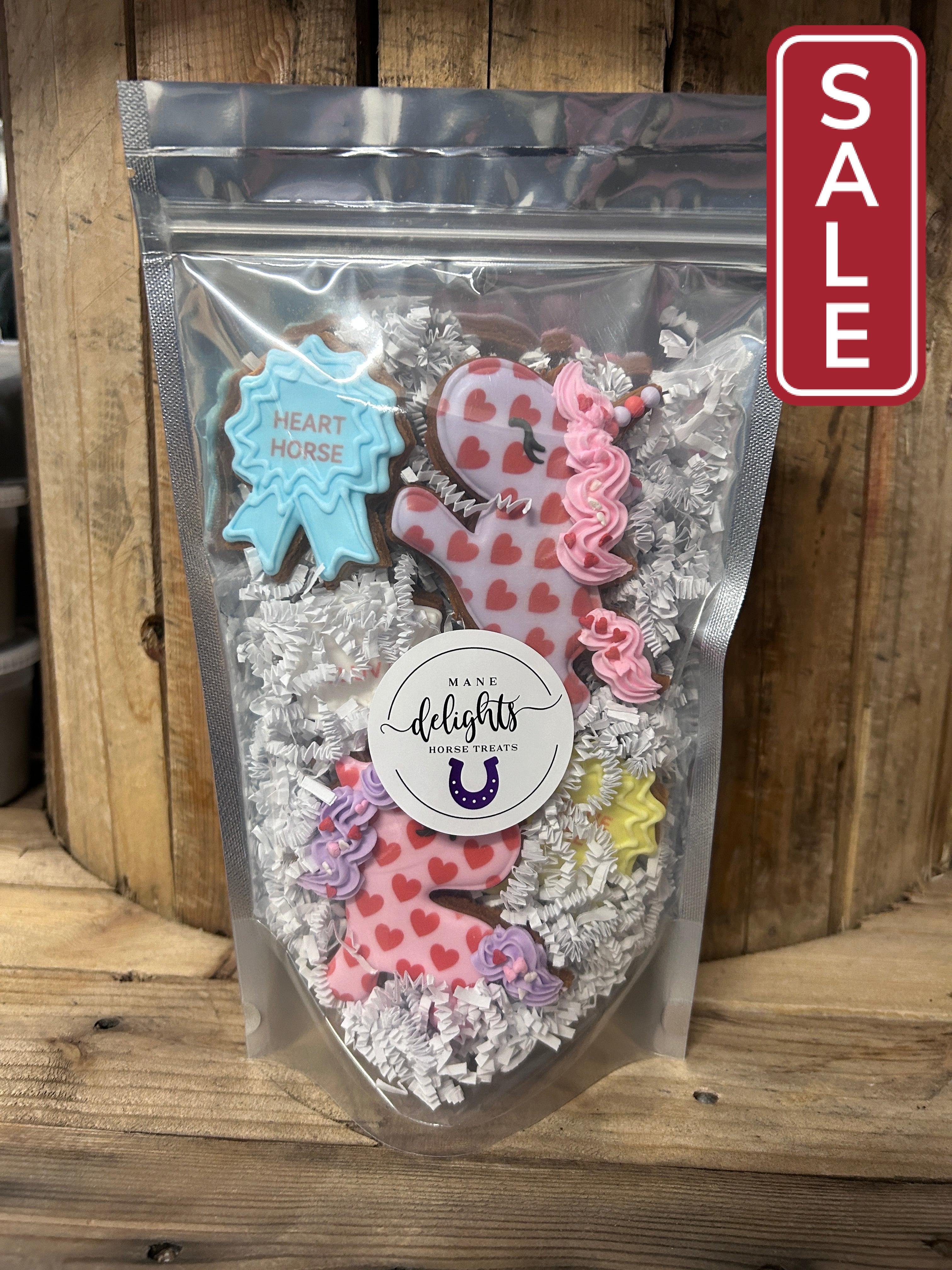 Mane Delights Valentine's Horse Cookies-Horse Treats-Mane Delights-Sweet Hearts (Small)-Evolution Equestrian Co.