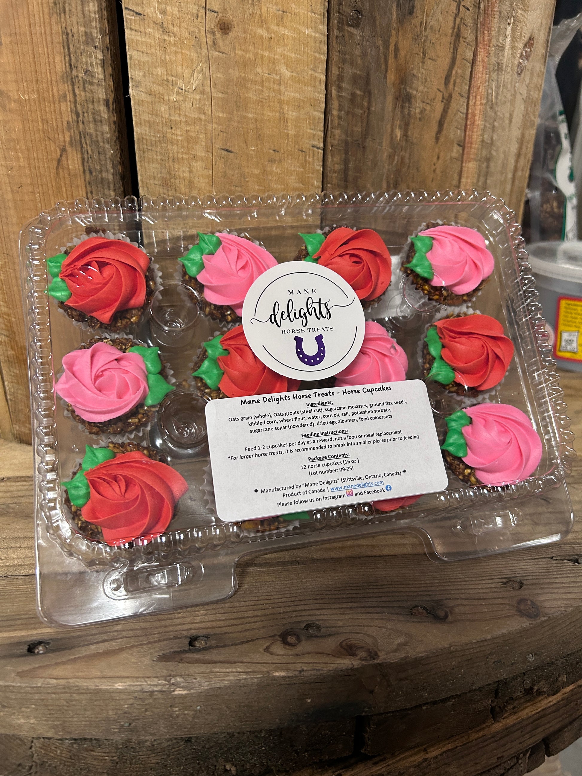 Mane Delights Valentines Horse Cupcakes-Horse Treats-Mane Delights-Rose-Evolution Equestrian Co.