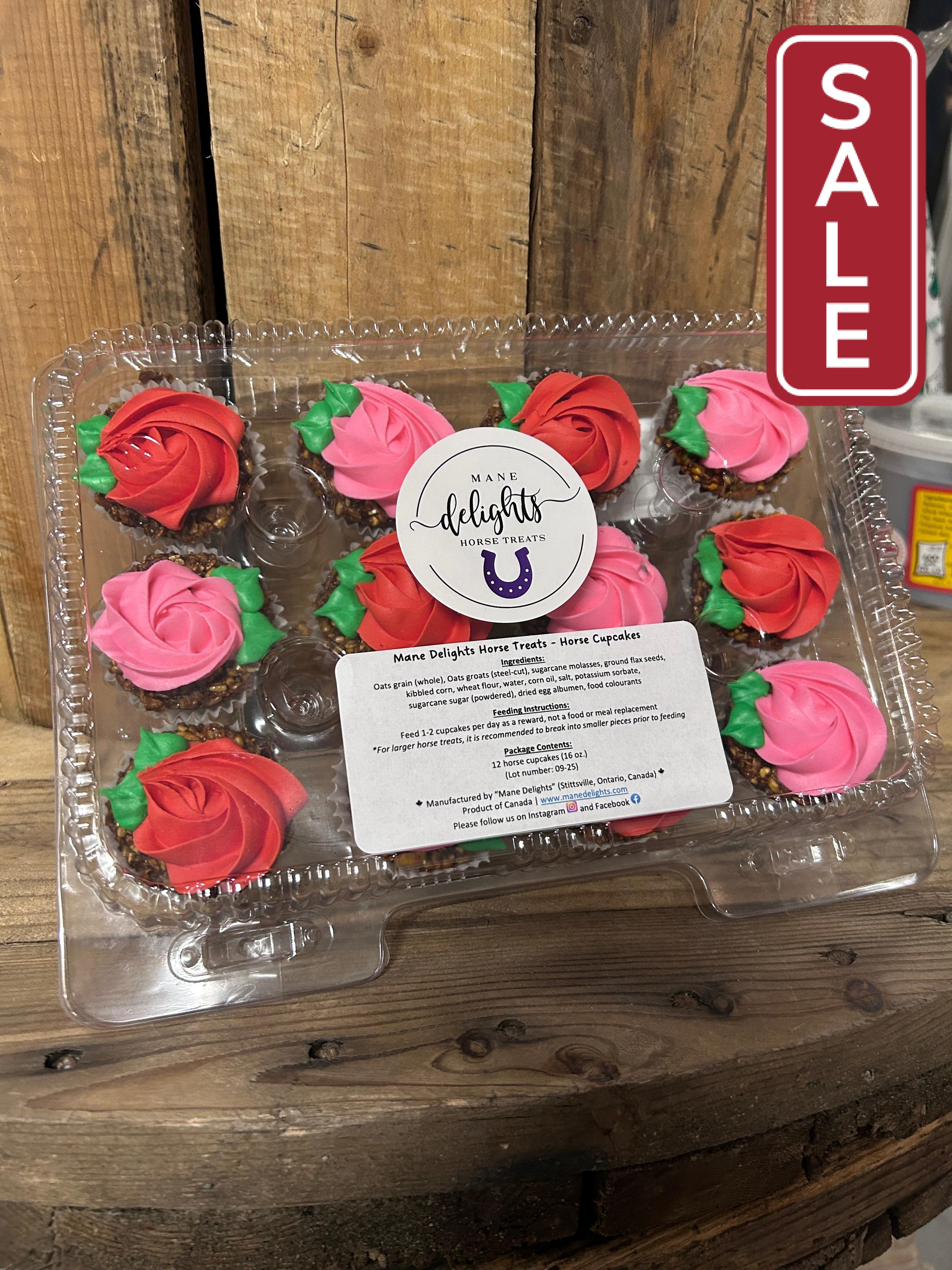 Mane Delights Valentines Horse Cupcakes-Horse Treats-Mane Delights-Rose-Evolution Equestrian Co.