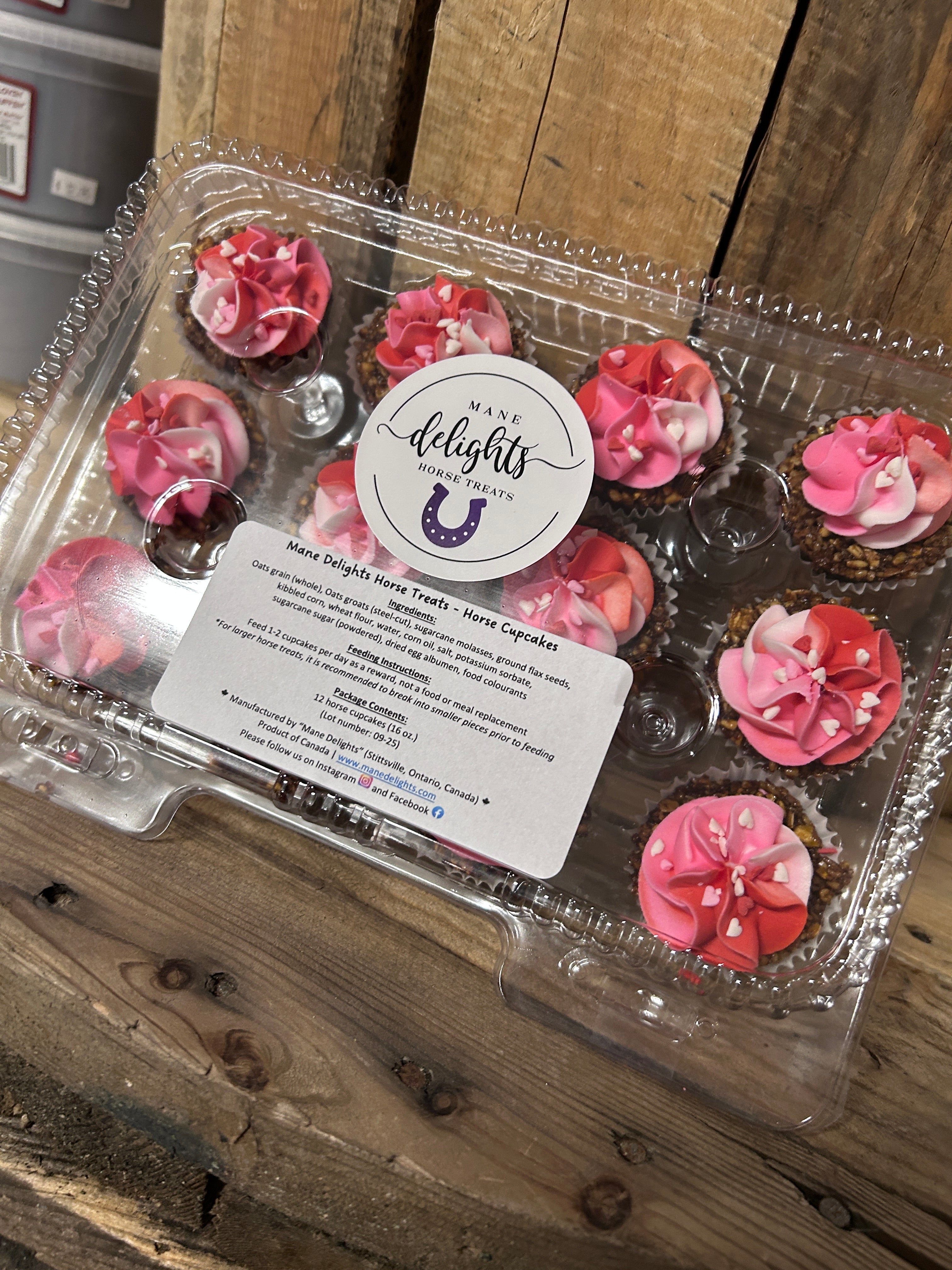 Mane Delights Valentines Horse Cupcakes-Horse Treats-Mane Delights-Rose-Evolution Equestrian Co.