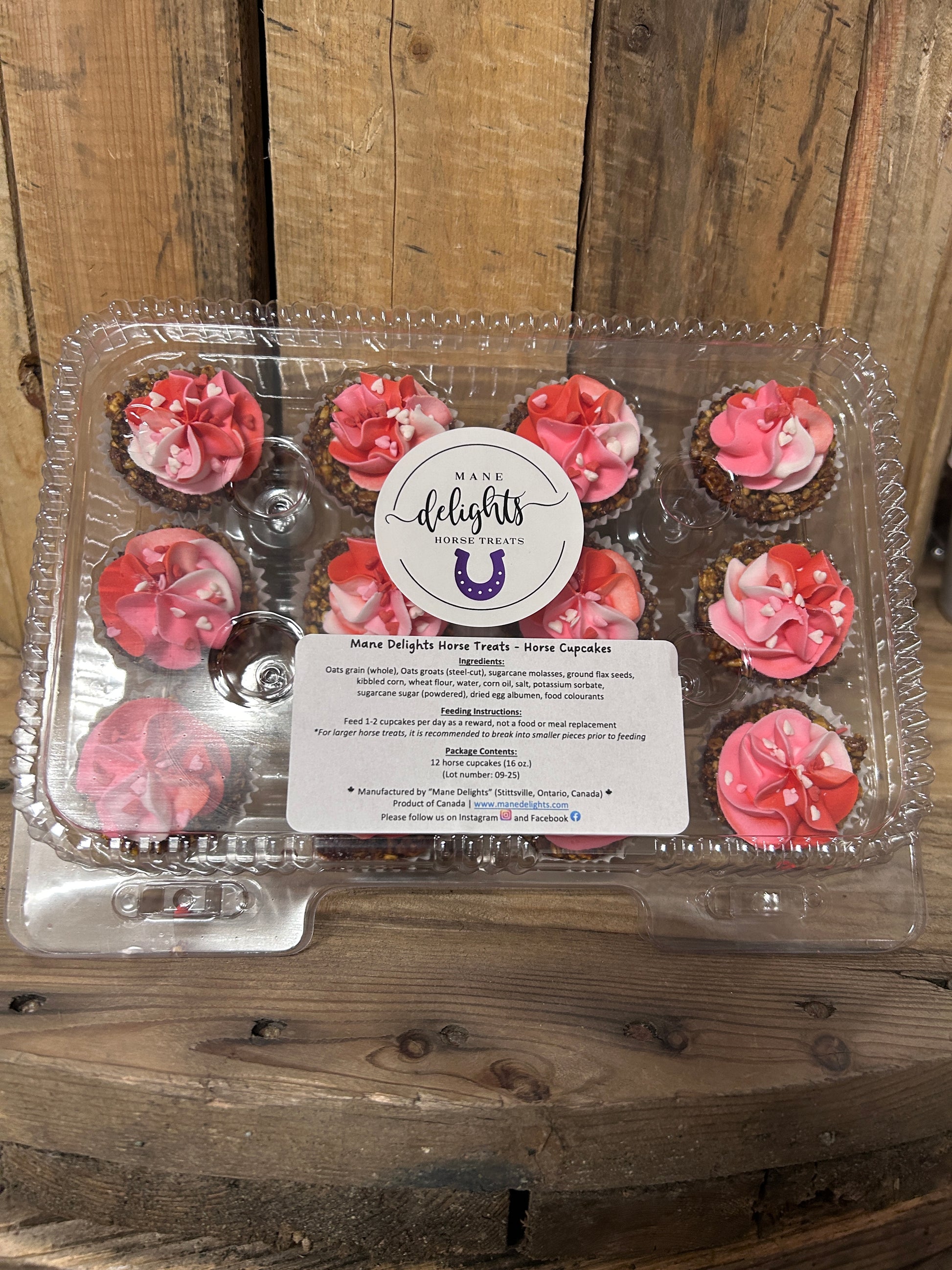 Mane Delights Valentines Horse Cupcakes-Horse Treats-Mane Delights-Rose-Evolution Equestrian Co.