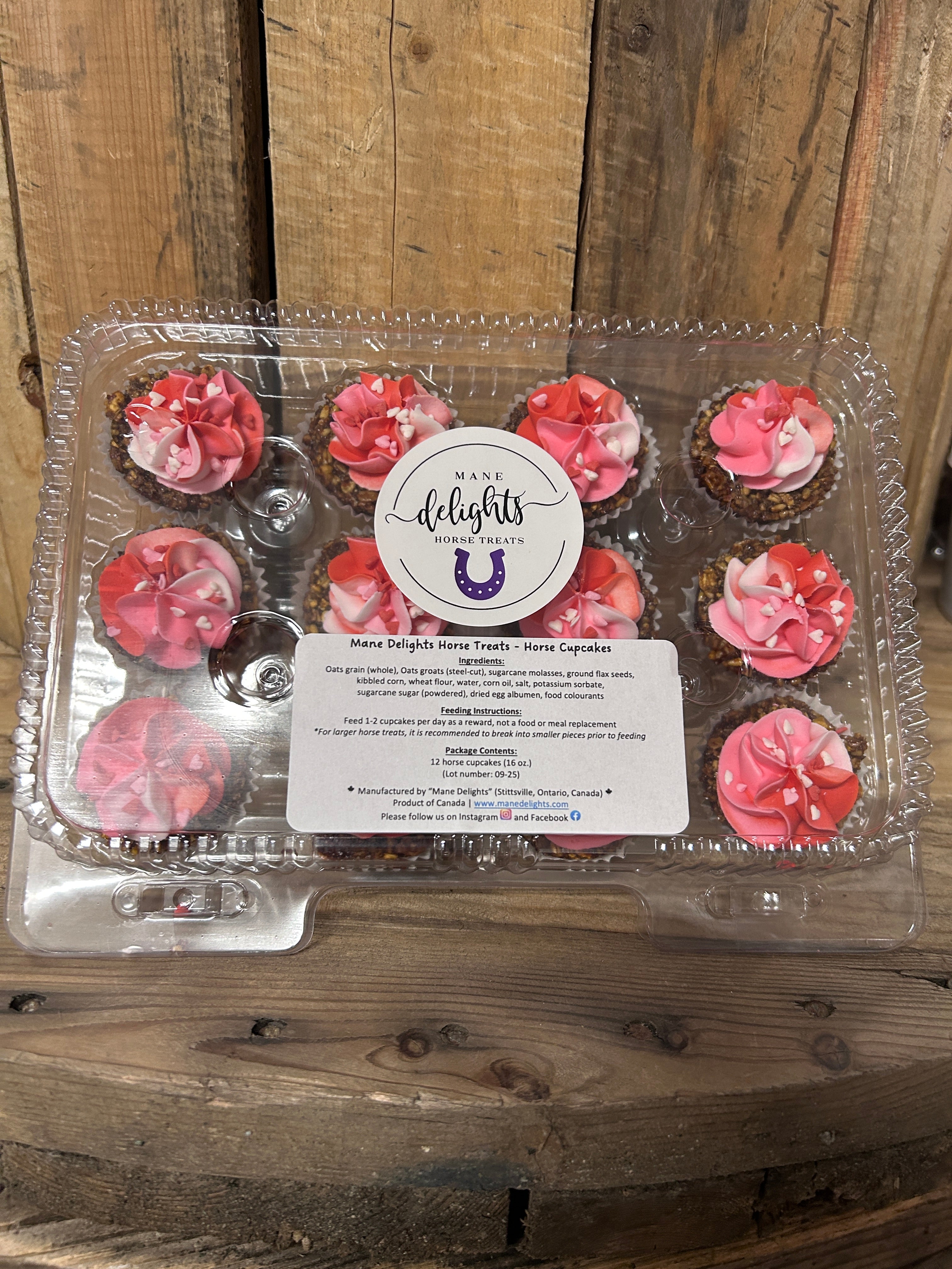 Mane Delights Valentines Horse Cupcakes-Horse Treats-Mane Delights-Rose-Evolution Equestrian Co.