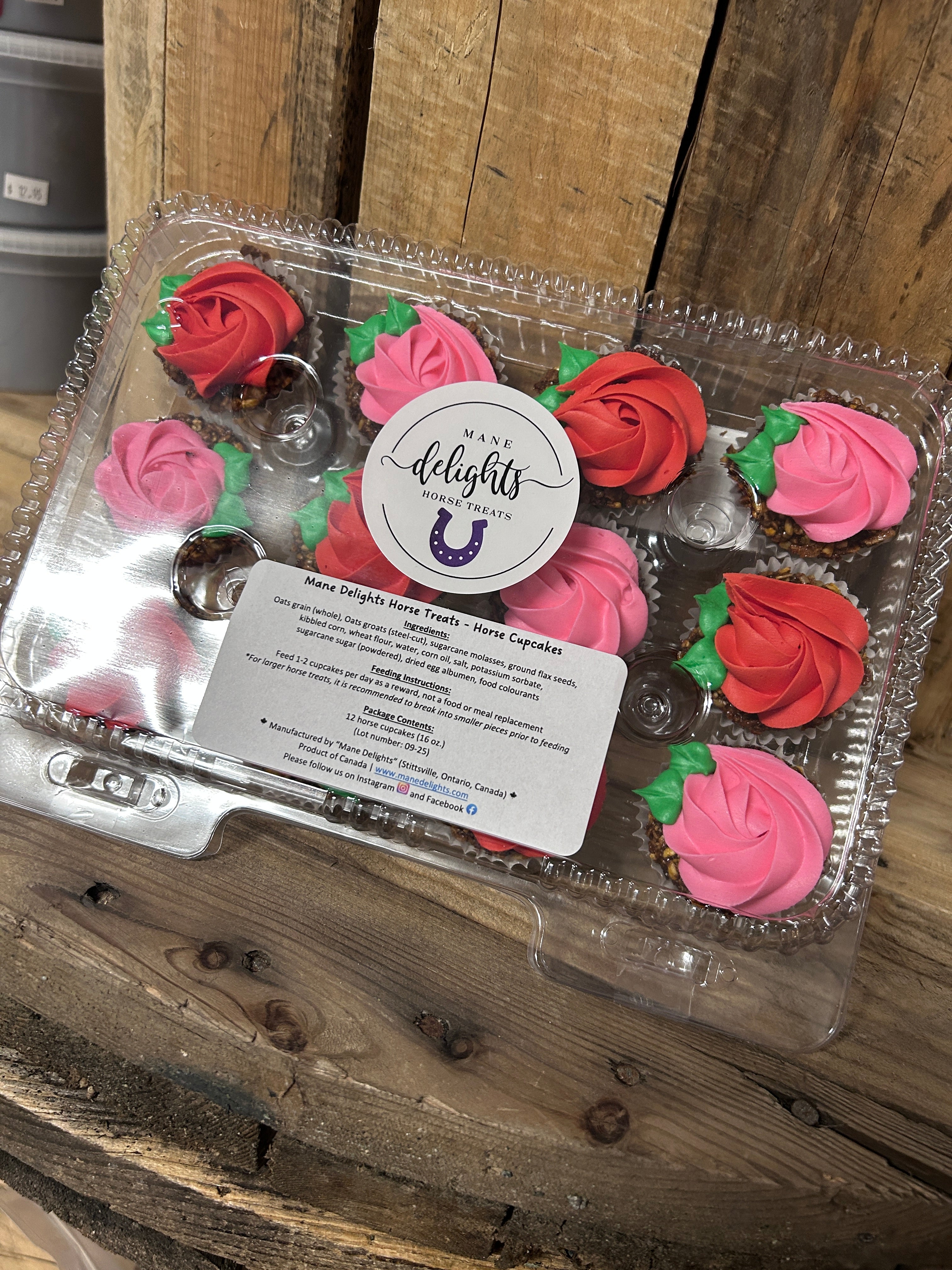 Mane Delights Valentines Horse Cupcakes-Horse Treats-Mane Delights-Rose-Evolution Equestrian Co.