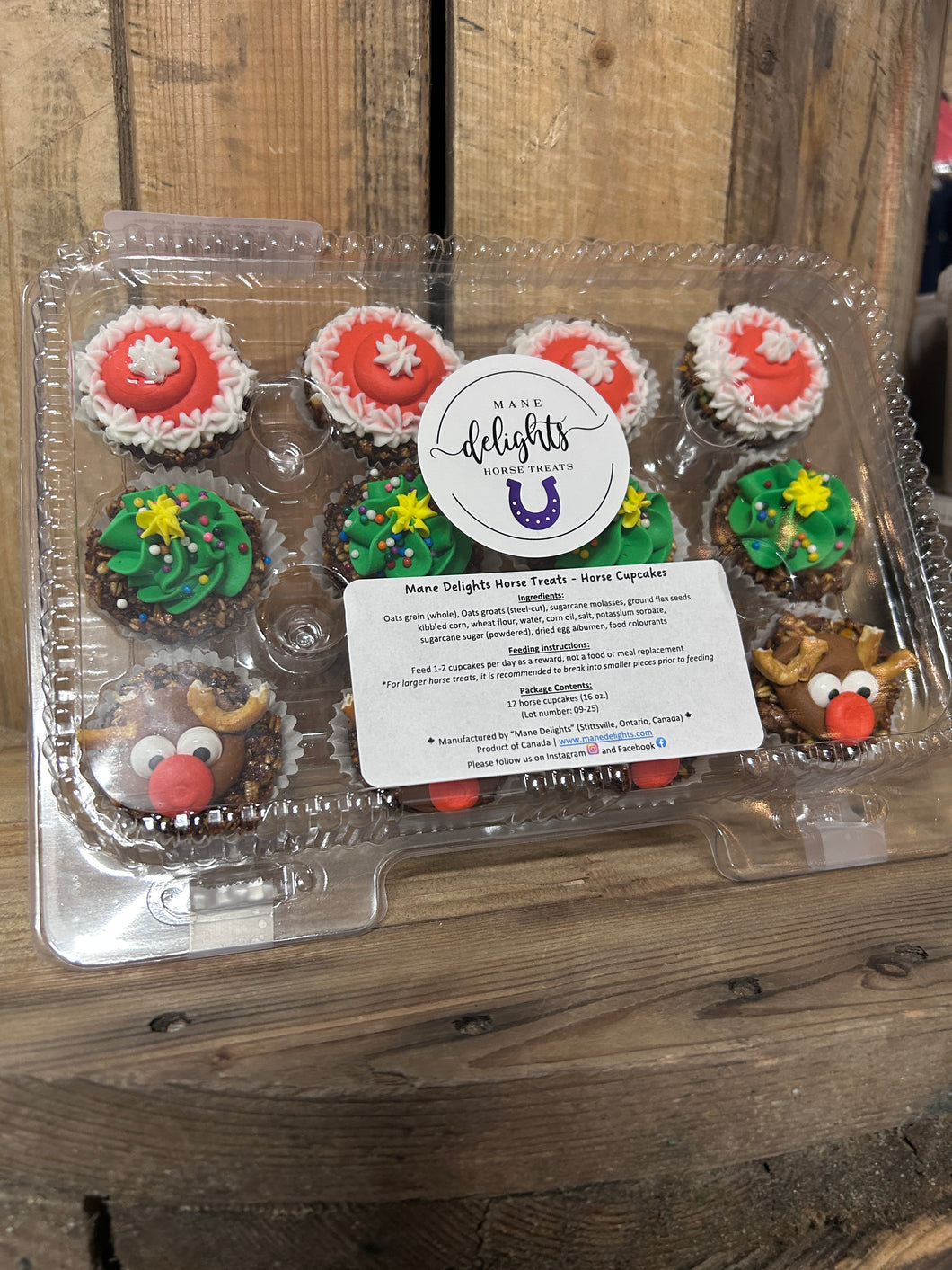 Mane Delights Winter Horse Cupcakes-Horse Treats-Mane Delights-Christmas-Evolution Equestrian Co.