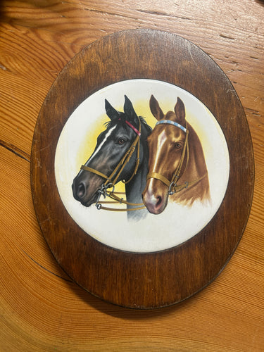 Marcus Handicraft Vintage Plaque Horses-Home-Consignment-Evolution Equestrian Co.