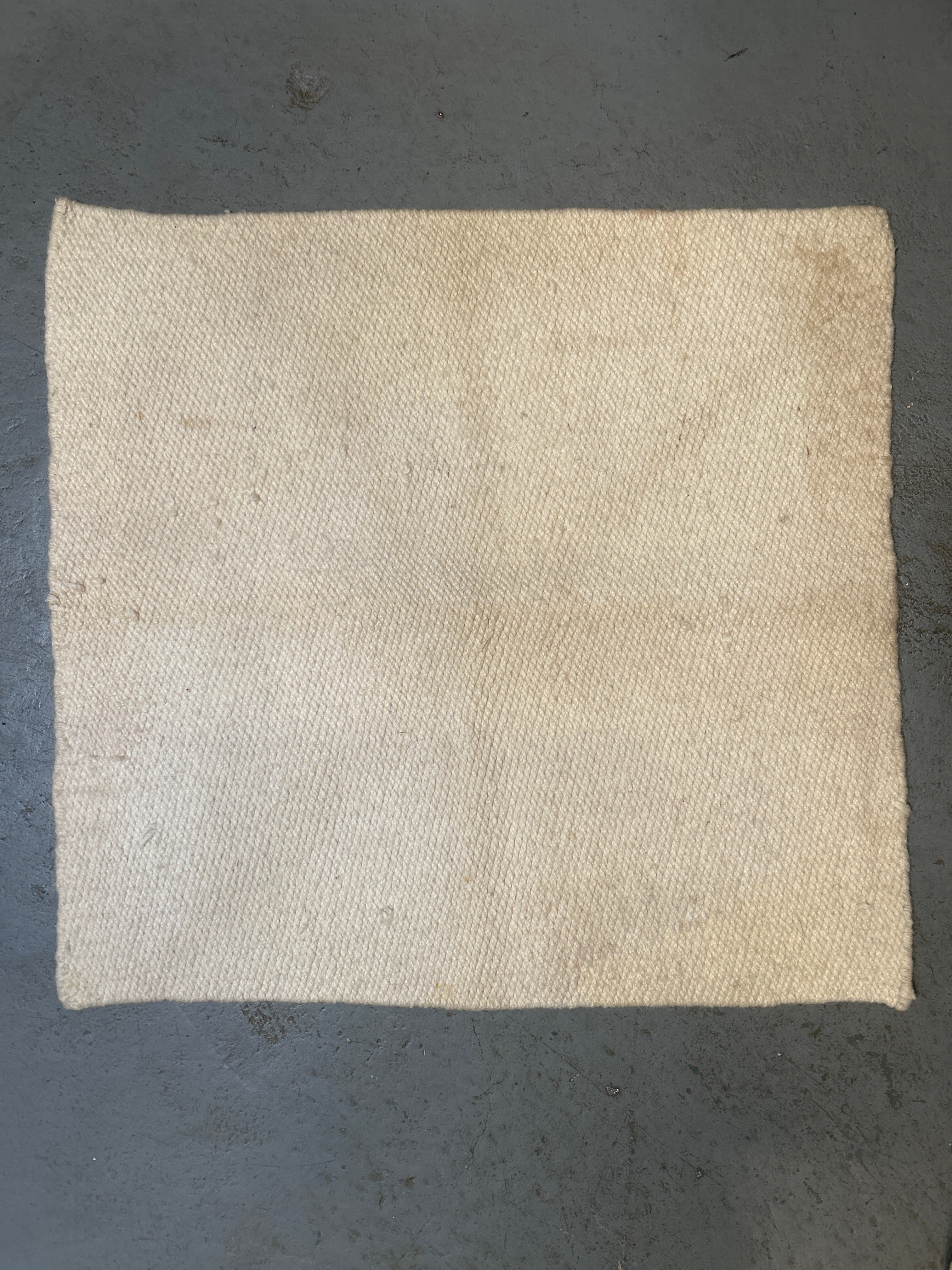 Mayatex Heavy Wool Saddle Blanket - Cream 32x34 inches-Western Saddle Pad-Consignment-Evolution Equestrian Co.