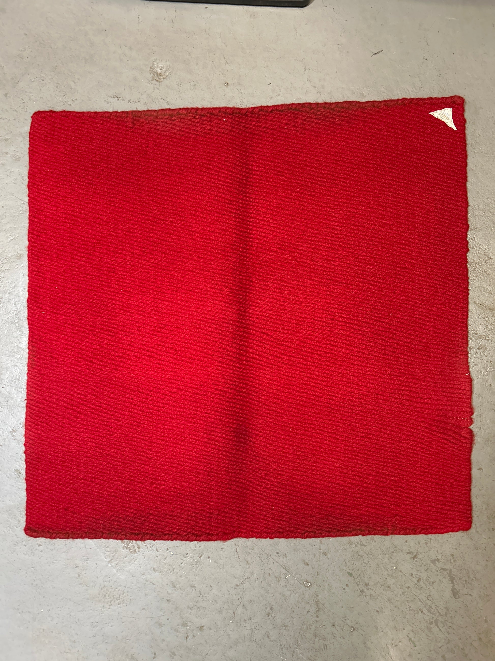 Mayatex Heavy Wool Saddle Blanket - Red 36x34 inches-Western Saddle Pad-Consignment-Evolution Equestrian Co.