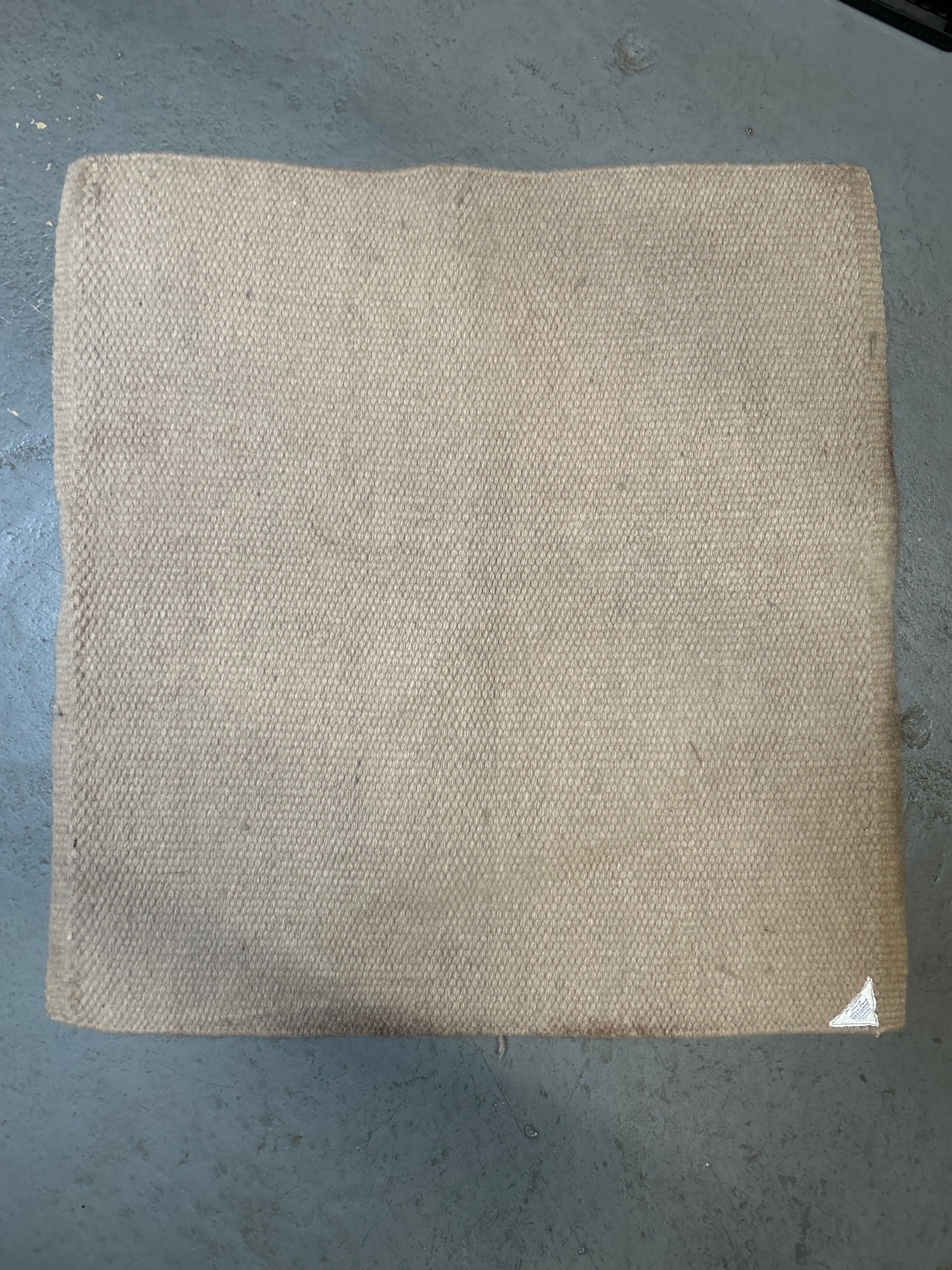 Mayatex Wool Saddle Blanket - Cream, 36x34 inches-Western Saddle Pad-Consignment-Evolution Equestrian Co.