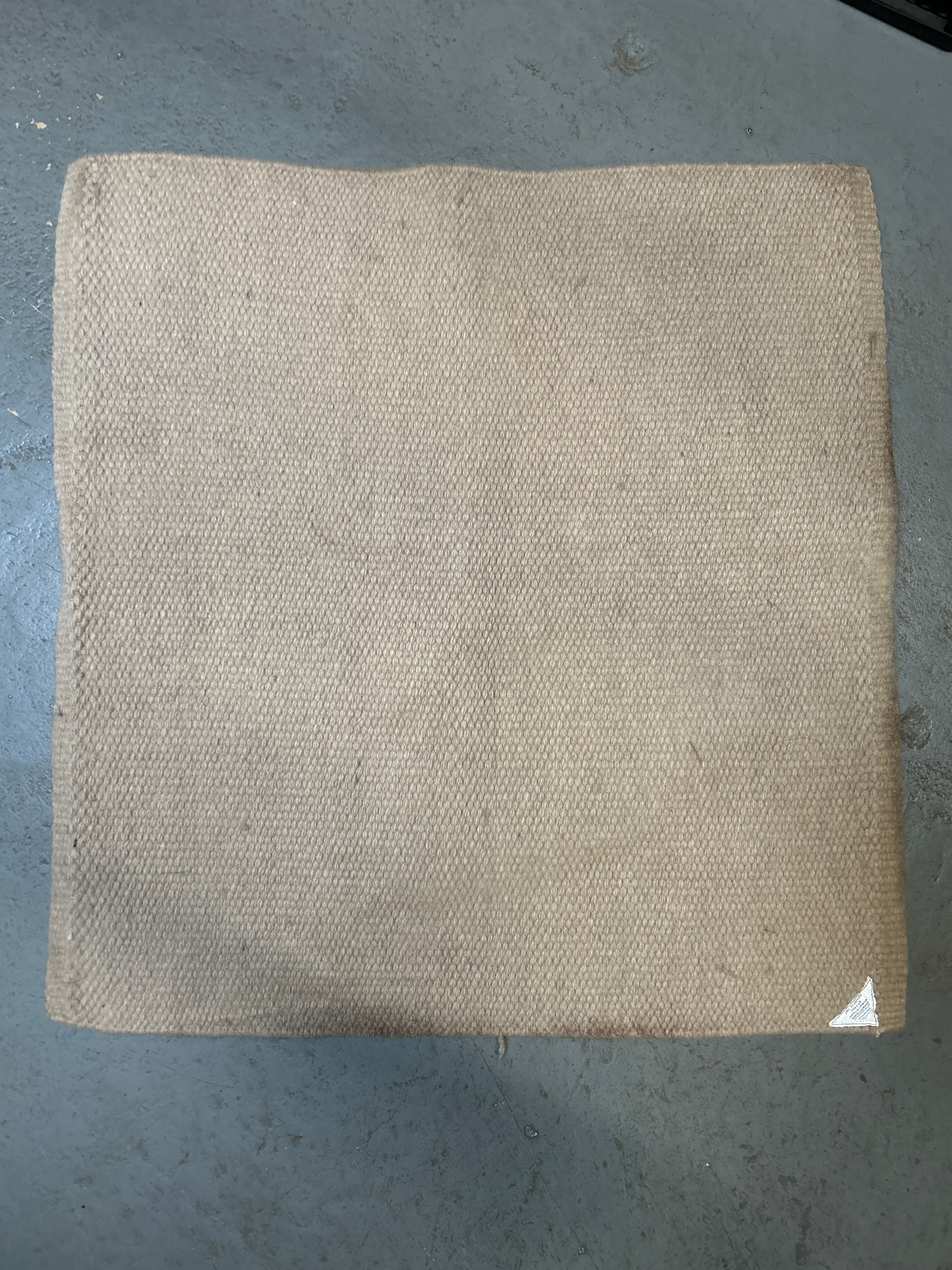 Mayatex Wool Saddle Blanket - Cream, 36x34 inches-Western Saddle Pad-Consignment-Evolution Equestrian Co.