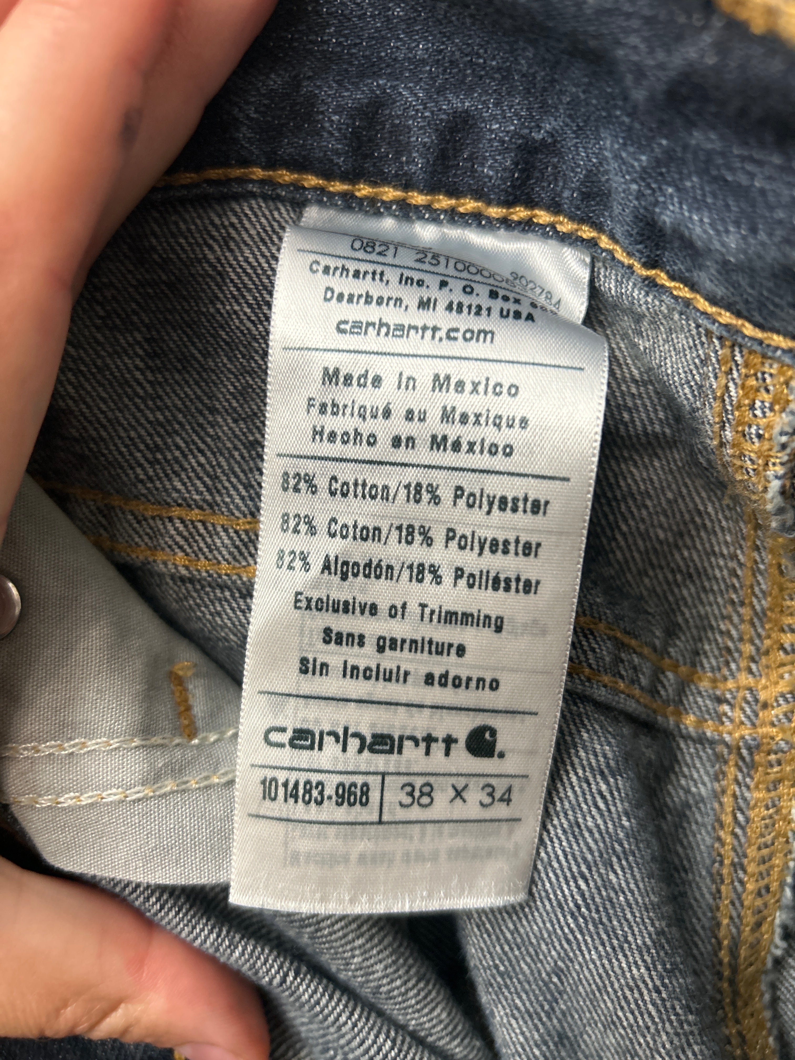 Mens Carhartt Jeans 38 x 34-Jeans-Consignment-Evolution Equestrian Co.