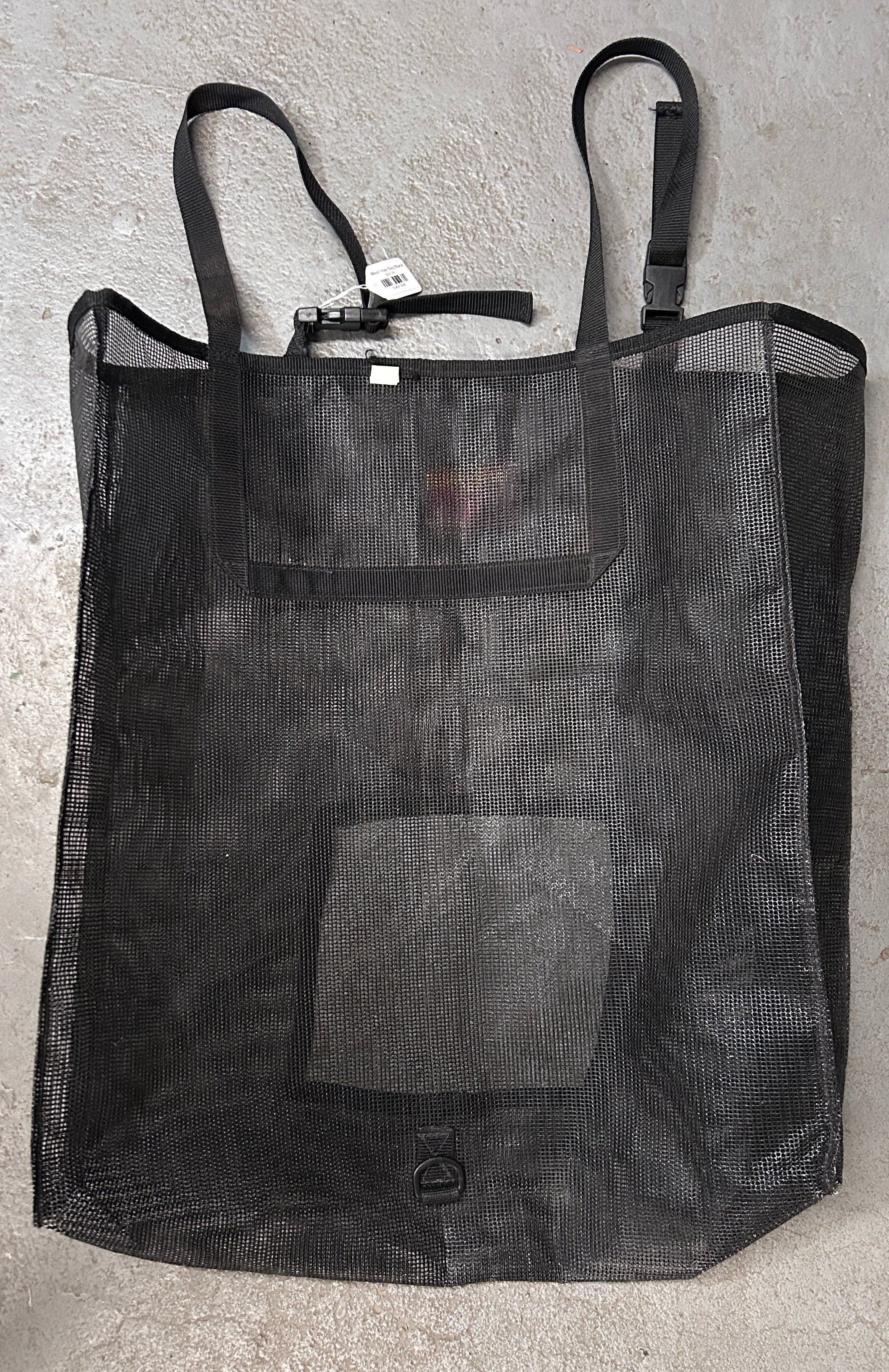 Mesh Hay Bag Black-Hay Bag-Consignment-Evolution Equestrian Co.