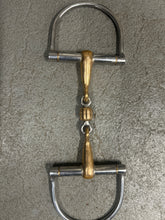 Load image into Gallery viewer, Mikmar Cupreon D-Ring French Link Roller Snaffle 5"-Bit-Consignment-Evolution Equestrian Co.
