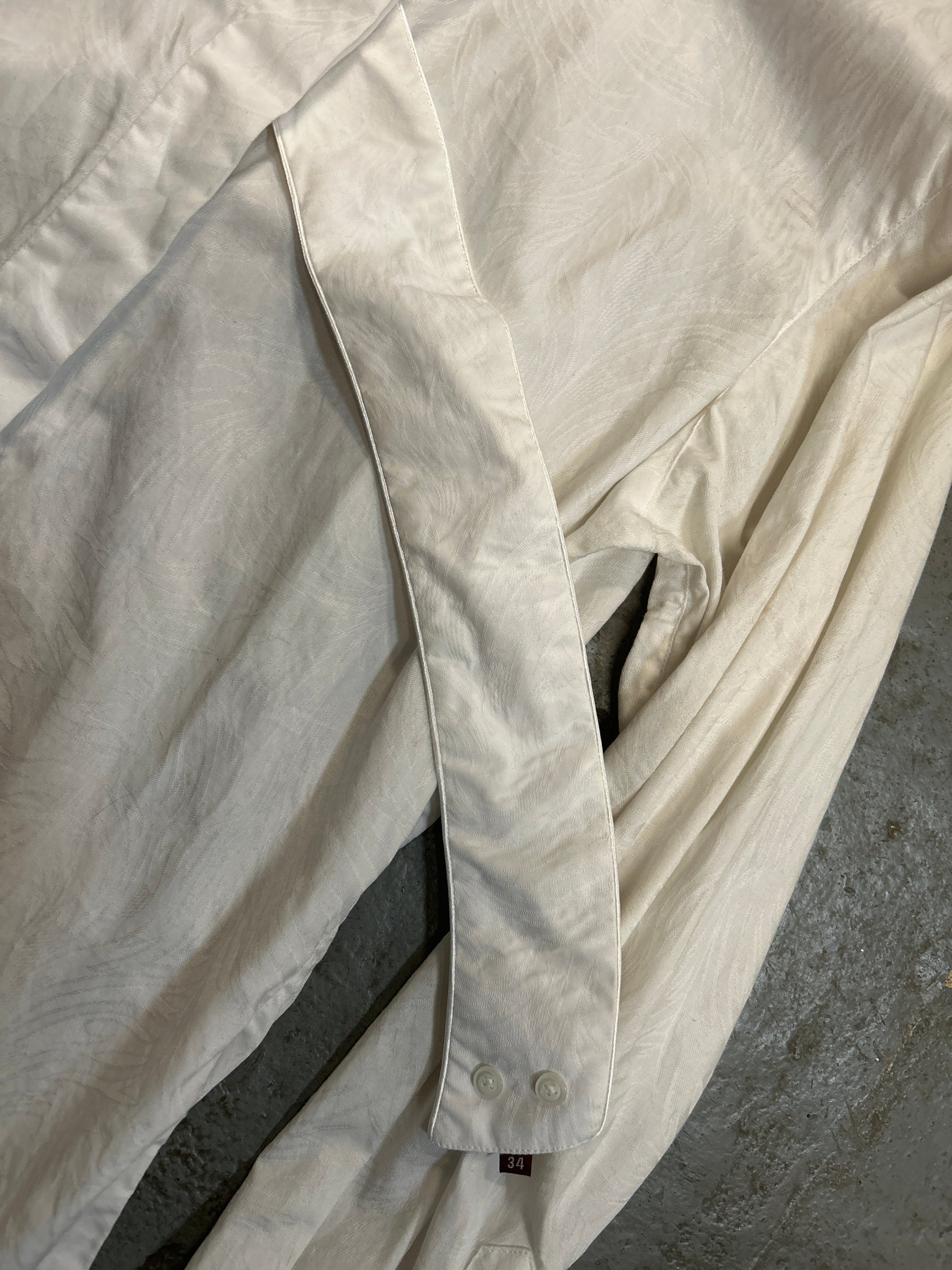 Miku White English Show Shirt 34-Show Shirts-Consignment-Evolution Equestrian Co.
