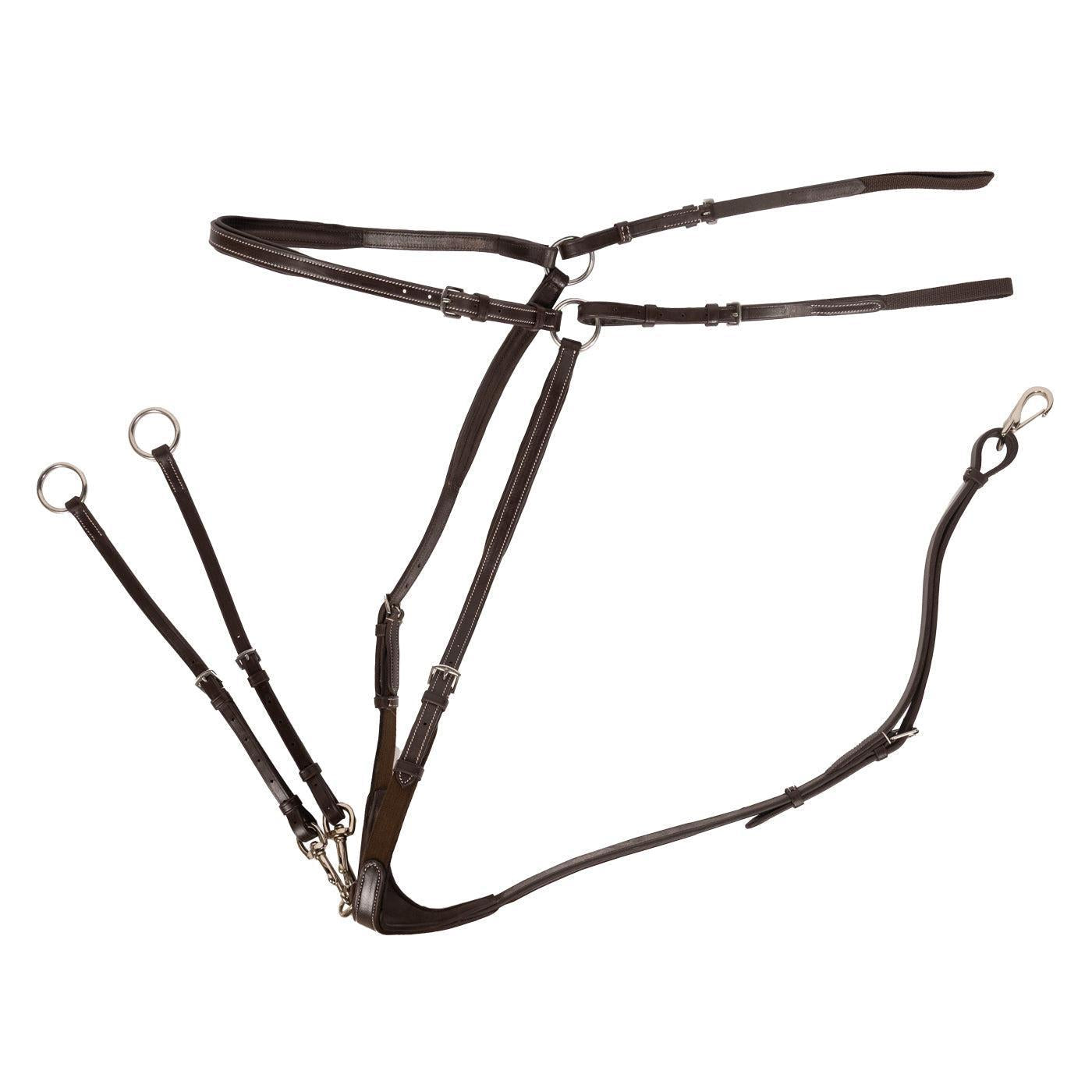 Mondega 3 Point Breastplate Full-English Tack-Consignment-Evolution Equestrian Co.