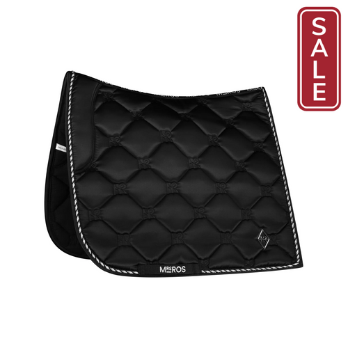 Mrs. Ros Charmer Dressage Pad - Phantom Black & Silver-Dressage Saddle Pad-Can Pro Equestrian Supply-Evolution Equestrian Co.