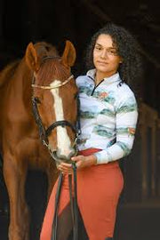 Muirneen Equestrian Alpaca Shirt Large-Riding Shirts-Consignment-Evolution Equestrian Co.