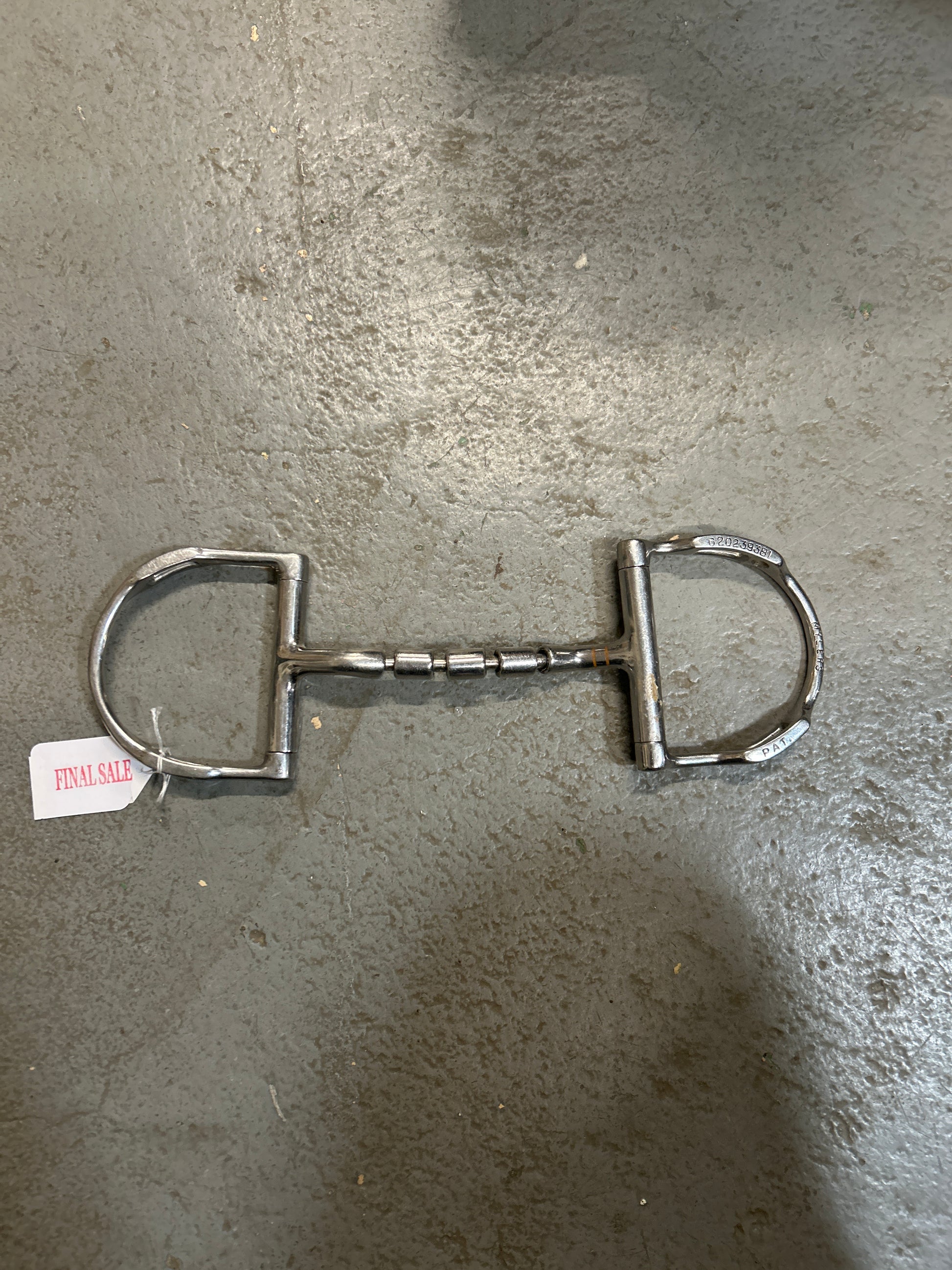 Myler Triple Barrel D Ring Snaffle with Hooks 5"-Bit-Consignment-Evolution Equestrian Co.