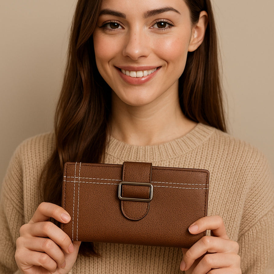 NAB Leather Madison Wallet-Wallet-NAB LEATHER-Evolution Equestrian Co.