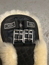 Load image into Gallery viewer, NSC Shoulder Relief Sheepskin Dressage Girth 26&quot;-English Girth-Consignment-Evolution Equestrian Co.
