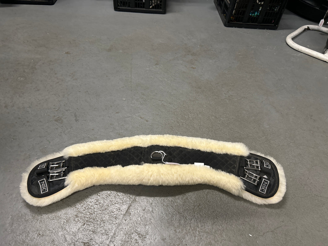 NSC Shoulder Relief Sheepskin Dressage Girth 26
