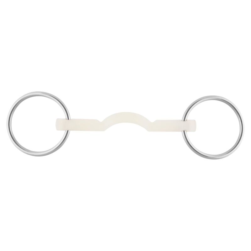 Nathe Soft Mullen Mouth Loose Ring Snaffle with Port