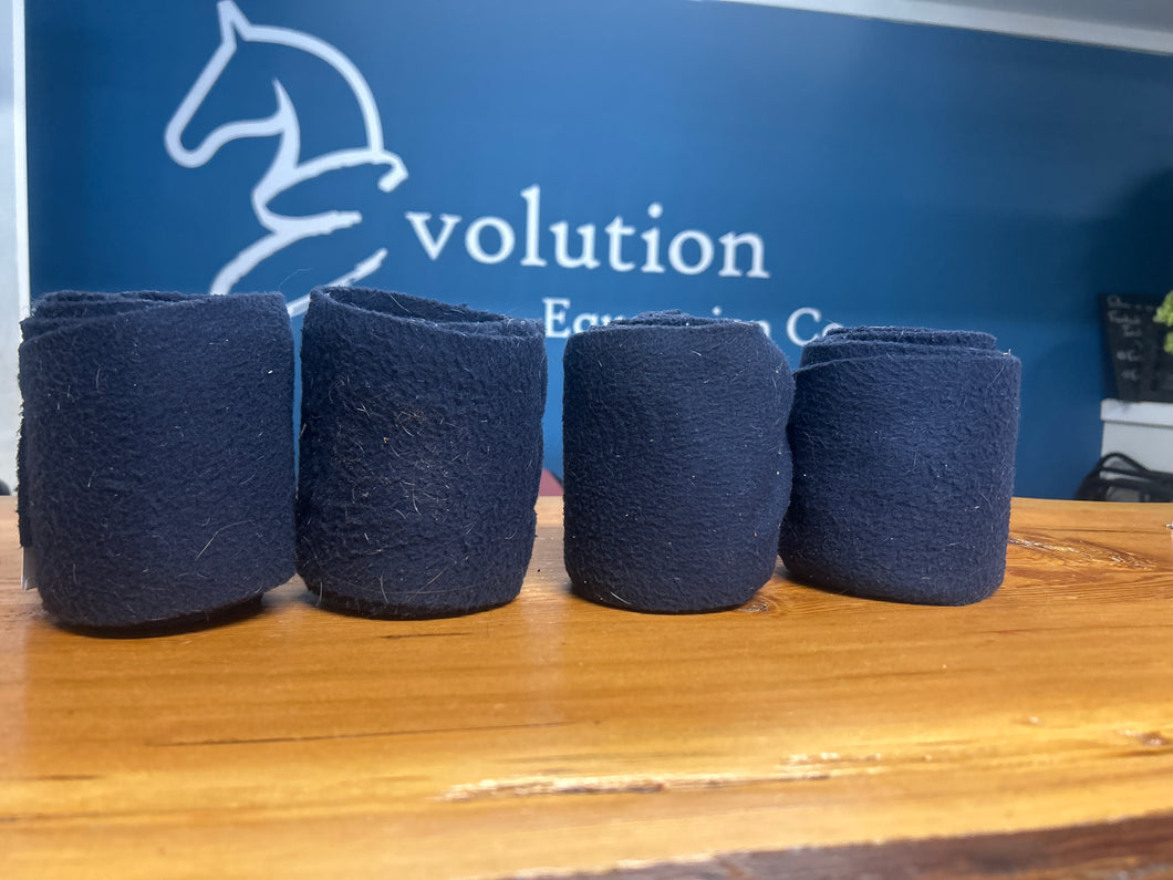 Navy Polo Wraps-Horse Leg Wraps-Consignment-Evolution Equestrian Co.