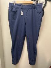 Load image into Gallery viewer, Noble Outfitters Riding Tights XXL Navy-Breeches-Consignment-Evolution Equestrian Co.

