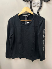 Noel Asmar Black Sweatshirt Large-Riding Shirts-Consignment-Evolution Equestrian Co.