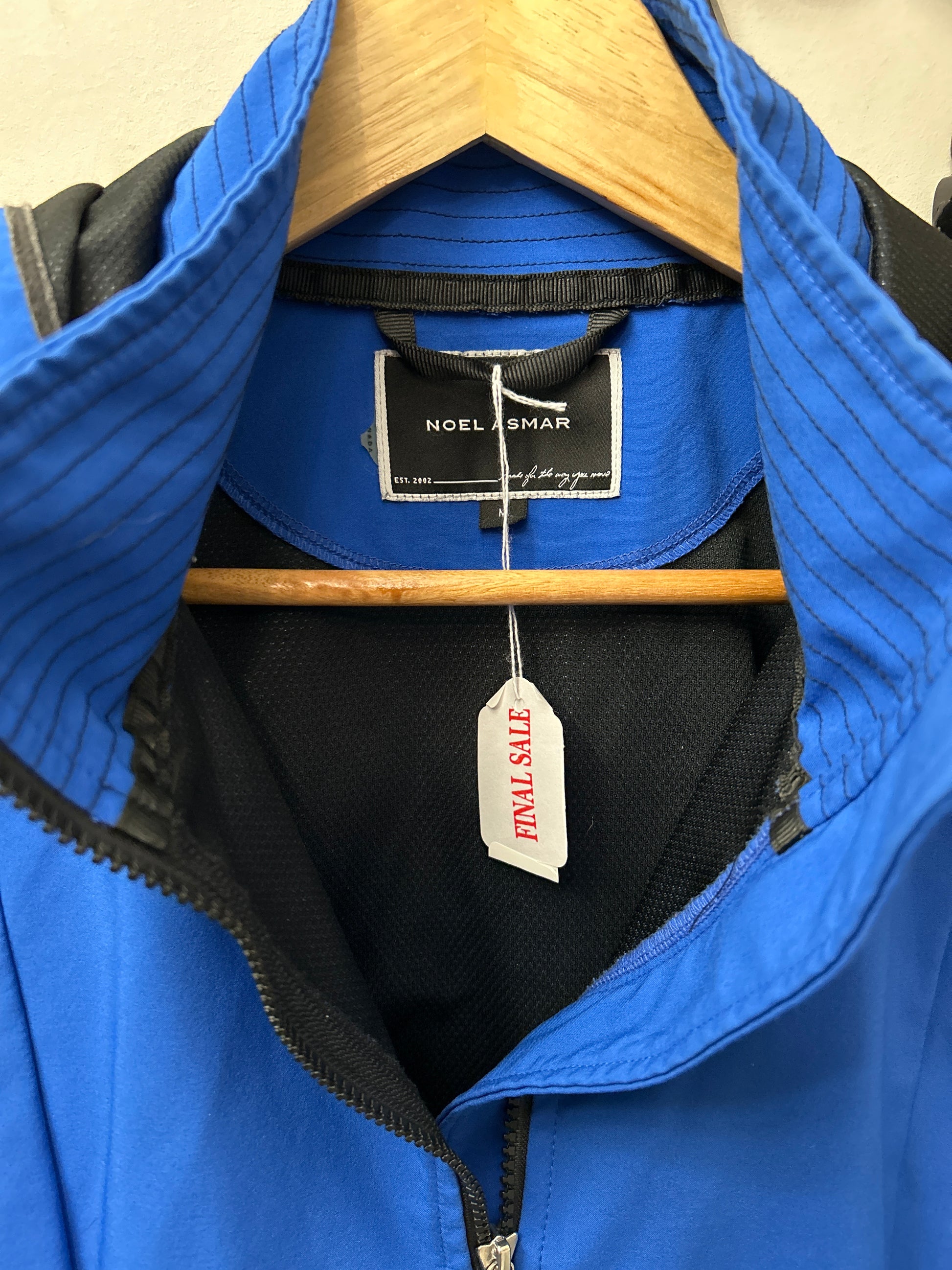 Noel Asmar Blue Rain Jacket Medium-Clothing-Consignment-Evolution Equestrian Co.
