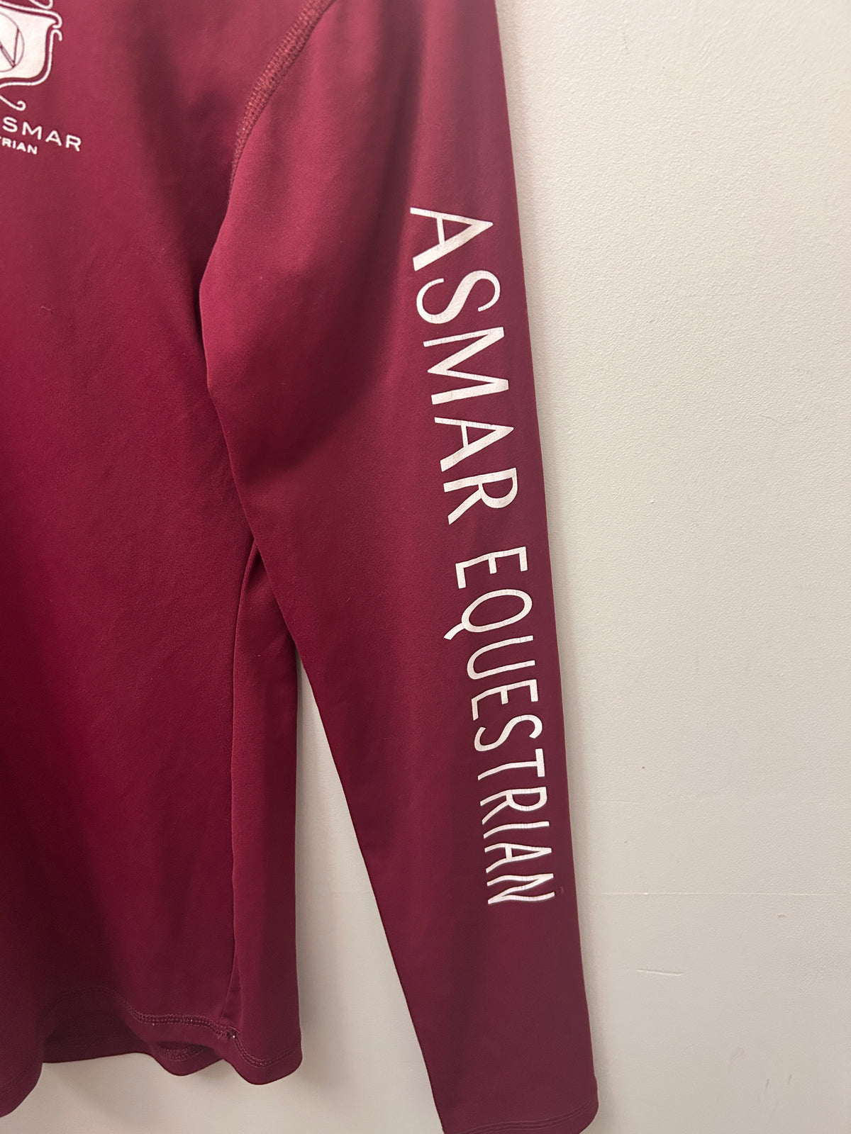 Noel Asmar Logo Shirt Burgundy Small