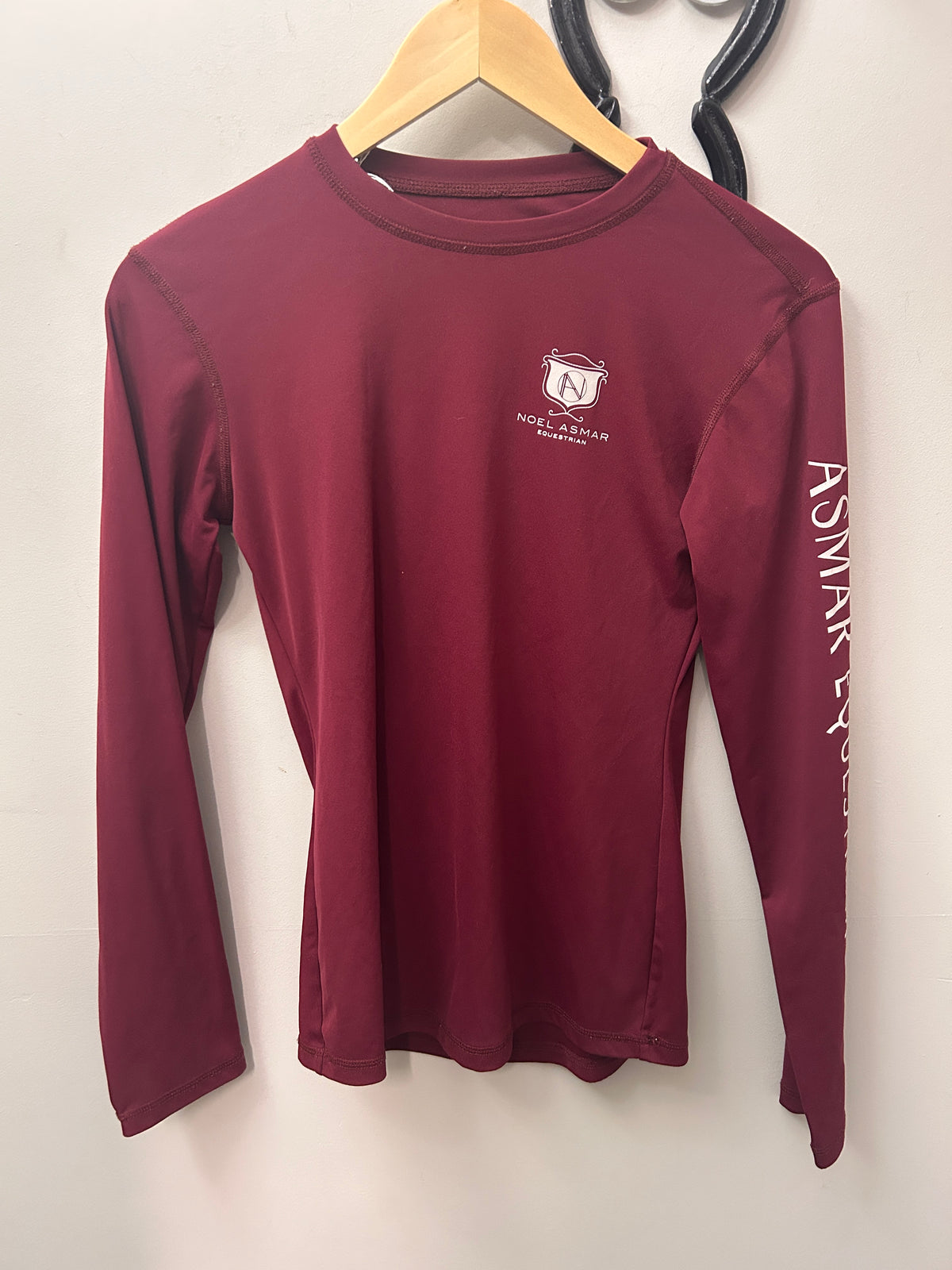 Noel Asmar Logo Shirt Burgundy Small