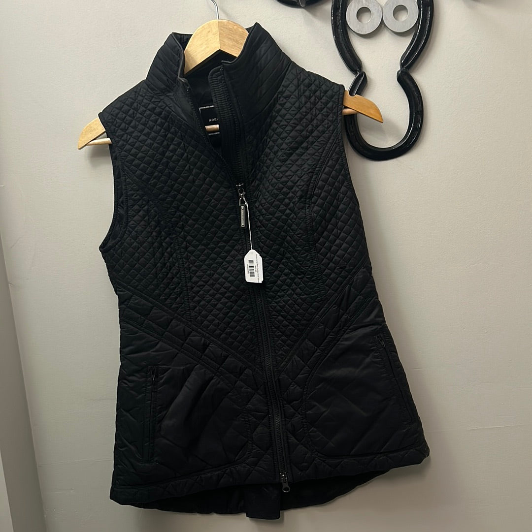 Noel Asmar Long Black Quilted Vest XSmall-Clothing-Consignment-Evolution Equestrian Co.