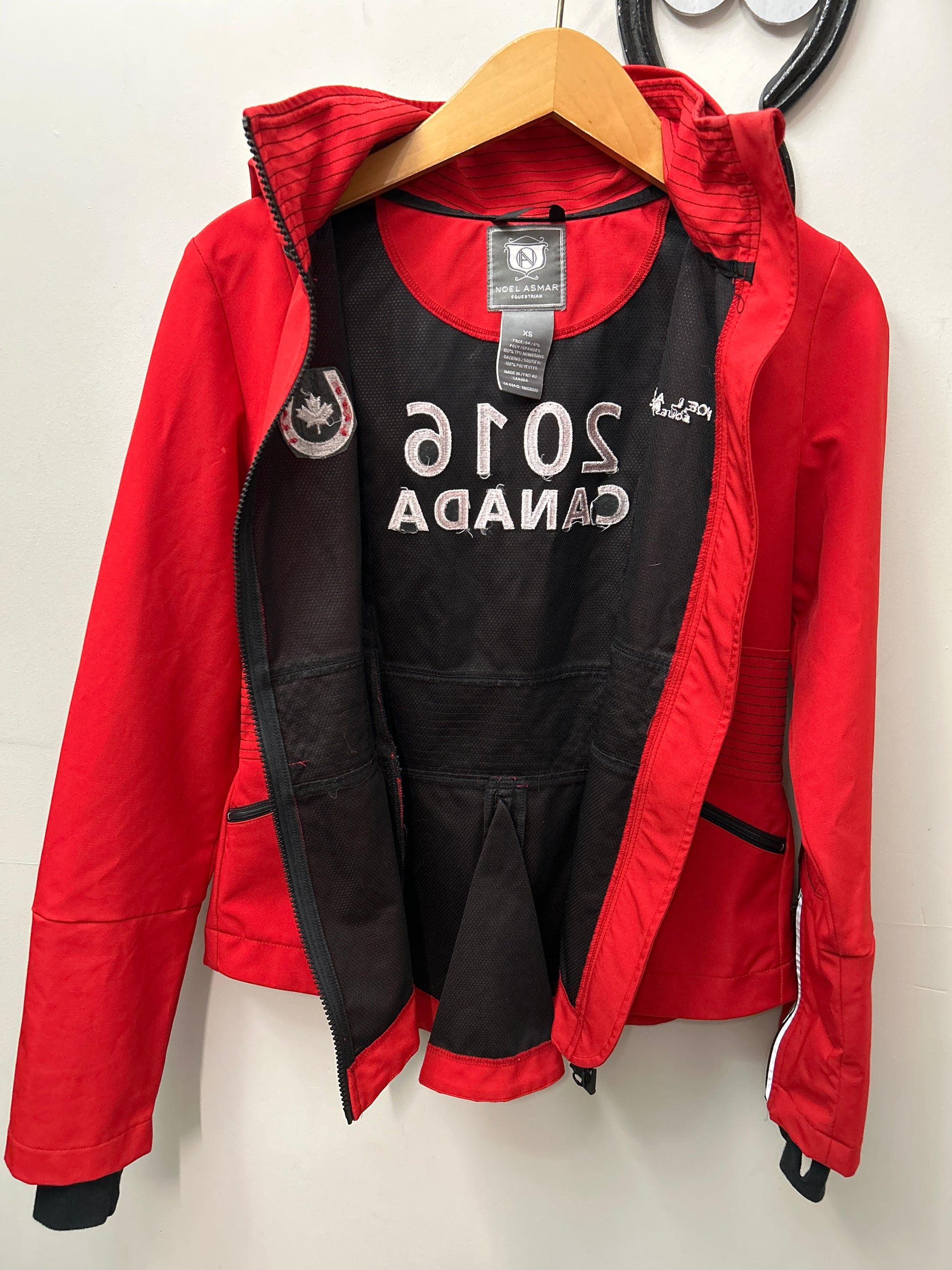 Noel Asmar Softshell Jacket Red XSmall-Jacket-Consignment-Evolution Equestrian Co.