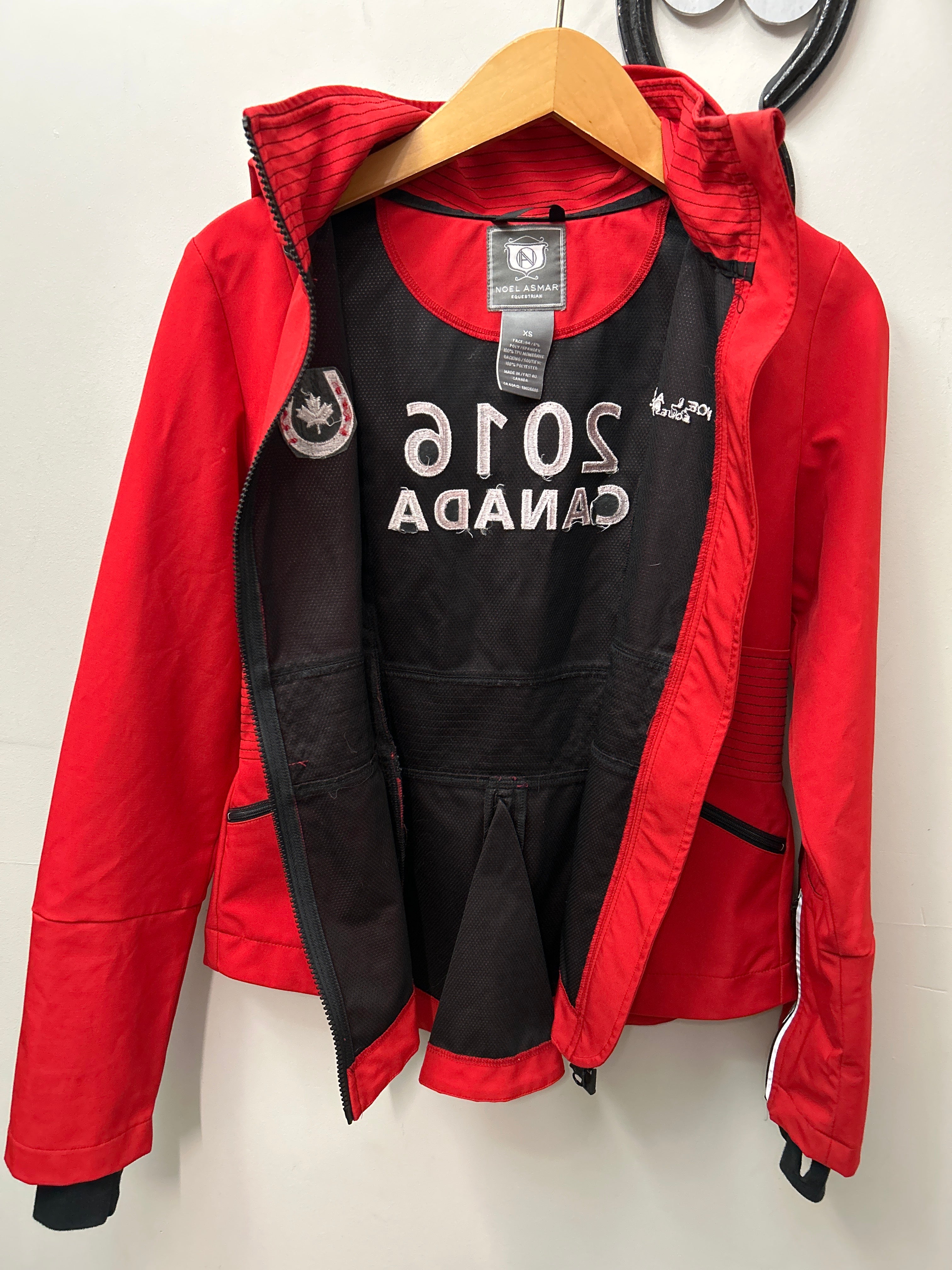 Noel Asmar Softshell Jacket Red XSmall-Jacket-Consignment-Evolution Equestrian Co.