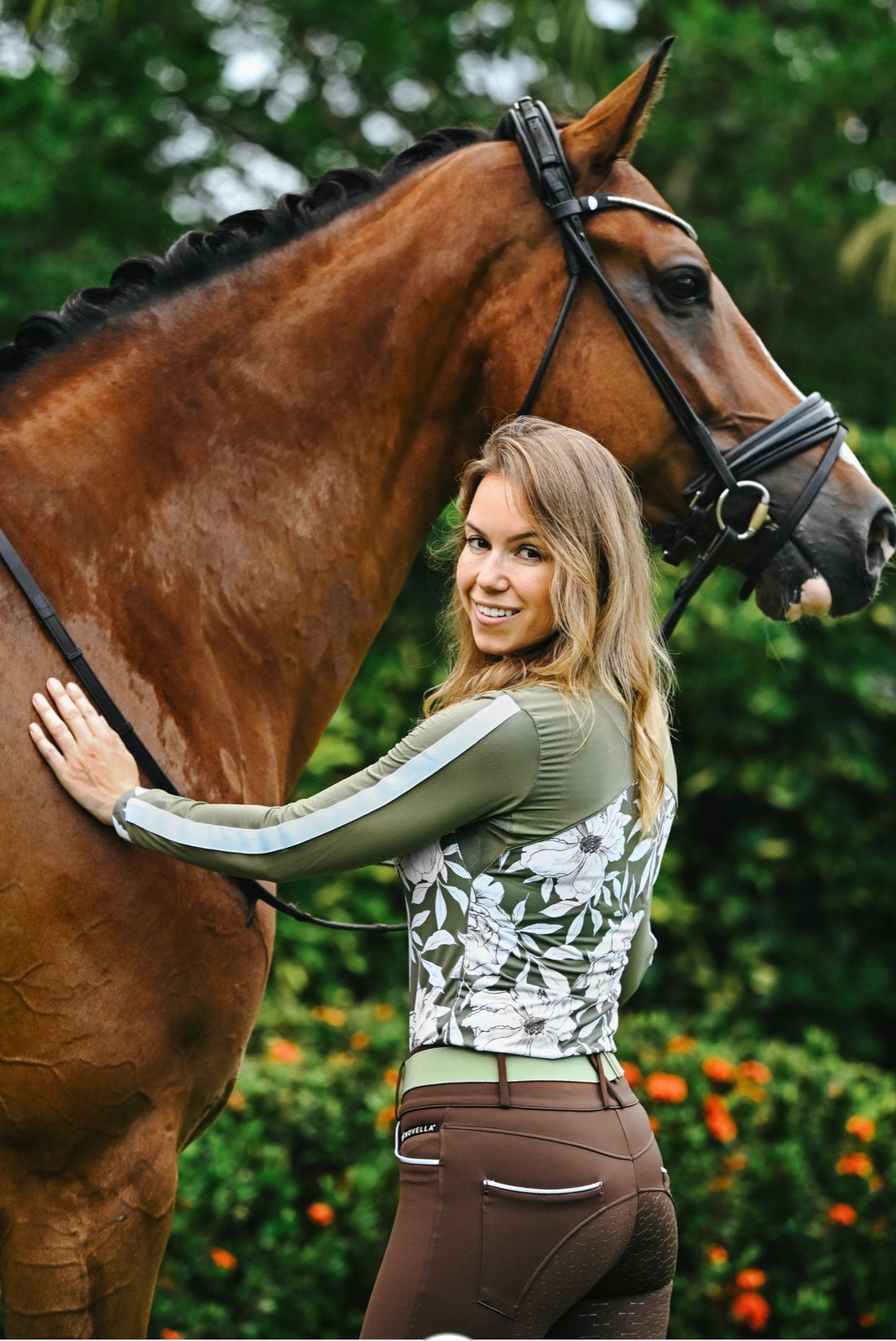 Novella Equestrian Dillon Shirt Large-Riding Shirts-Consignment-Evolution Equestrian Co.