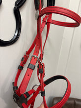 Load image into Gallery viewer, Nutural Synthetic Bitless Bridle Red Cob-Bitless Bridle-Consignment-Evolution Equestrian Co.
