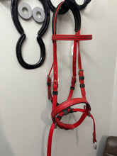 Load image into Gallery viewer, Nutural Synthetic Bitless Bridle Red Cob-Bitless Bridle-Consignment-Evolution Equestrian Co.
