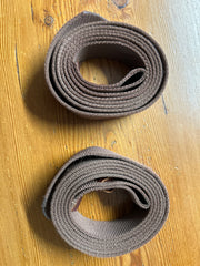 Nylon Latigo Brown 82"x1.75"-Stable Supplies-Consignment-Evolution Equestrian Co.