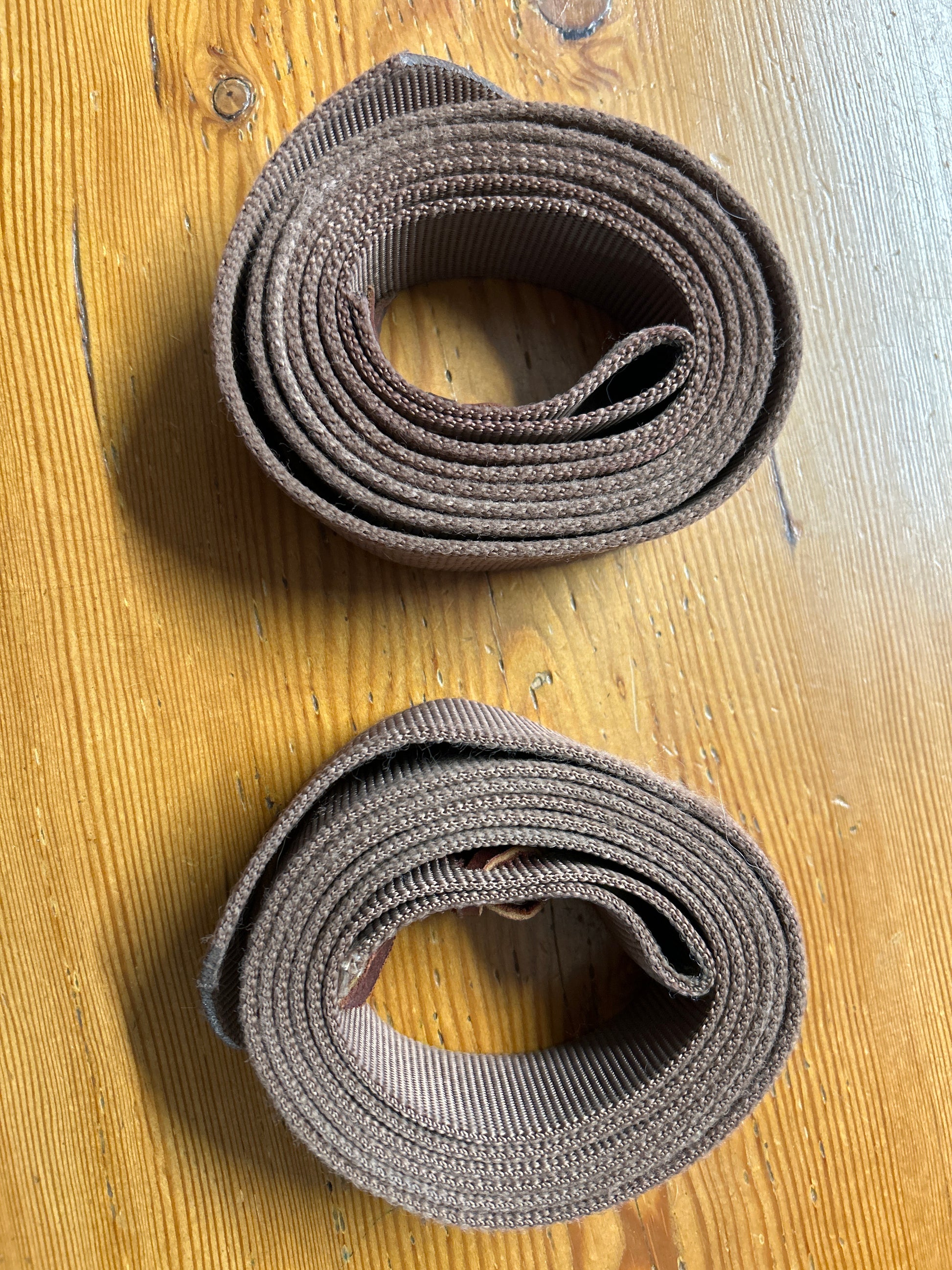 Nylon Latigo Brown 82"x1.75"-Stable Supplies-Consignment-Evolution Equestrian Co.