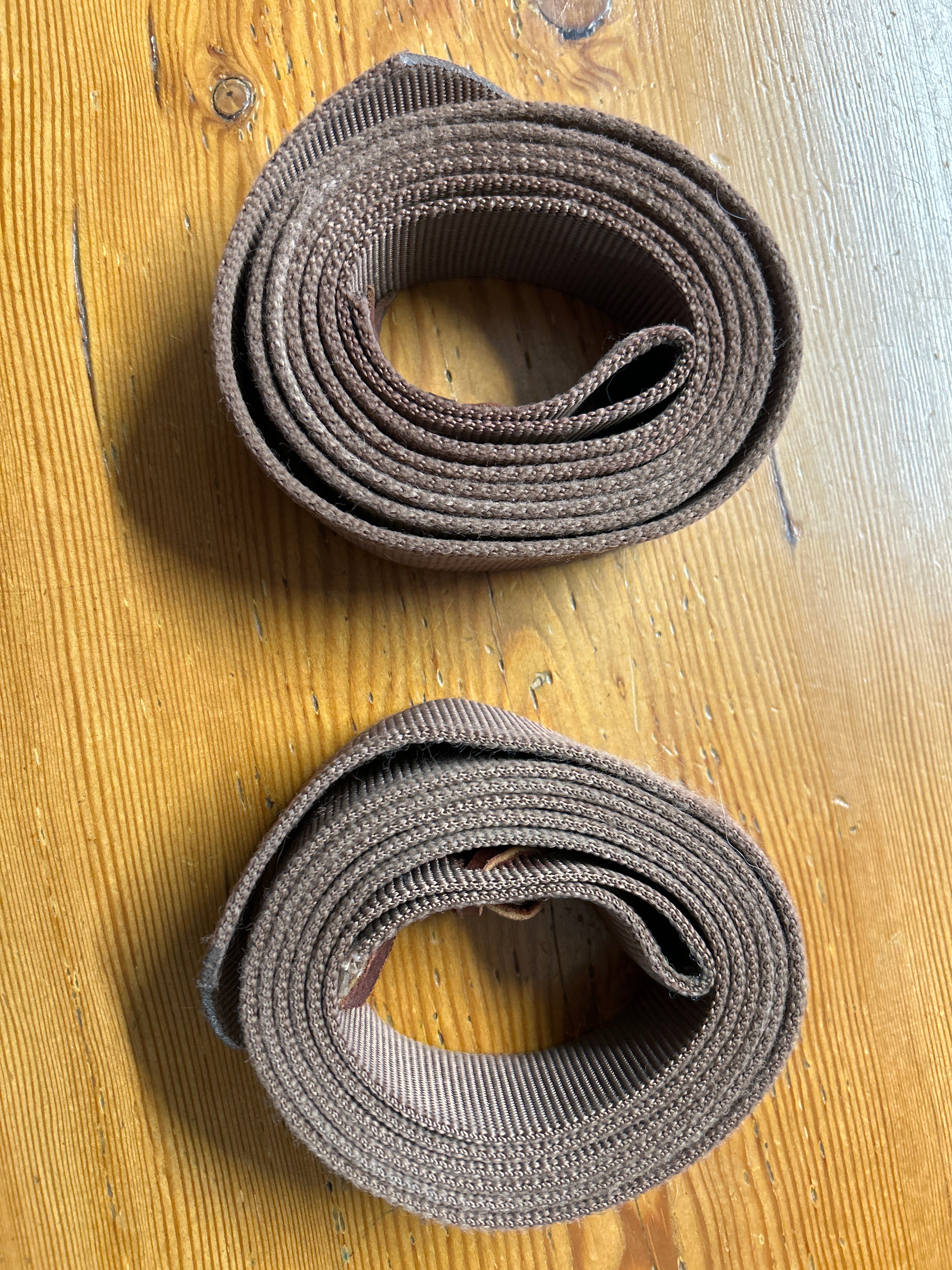 Nylon Latigo Brown 82"x1.75"-Stable Supplies-Consignment-Evolution Equestrian Co.