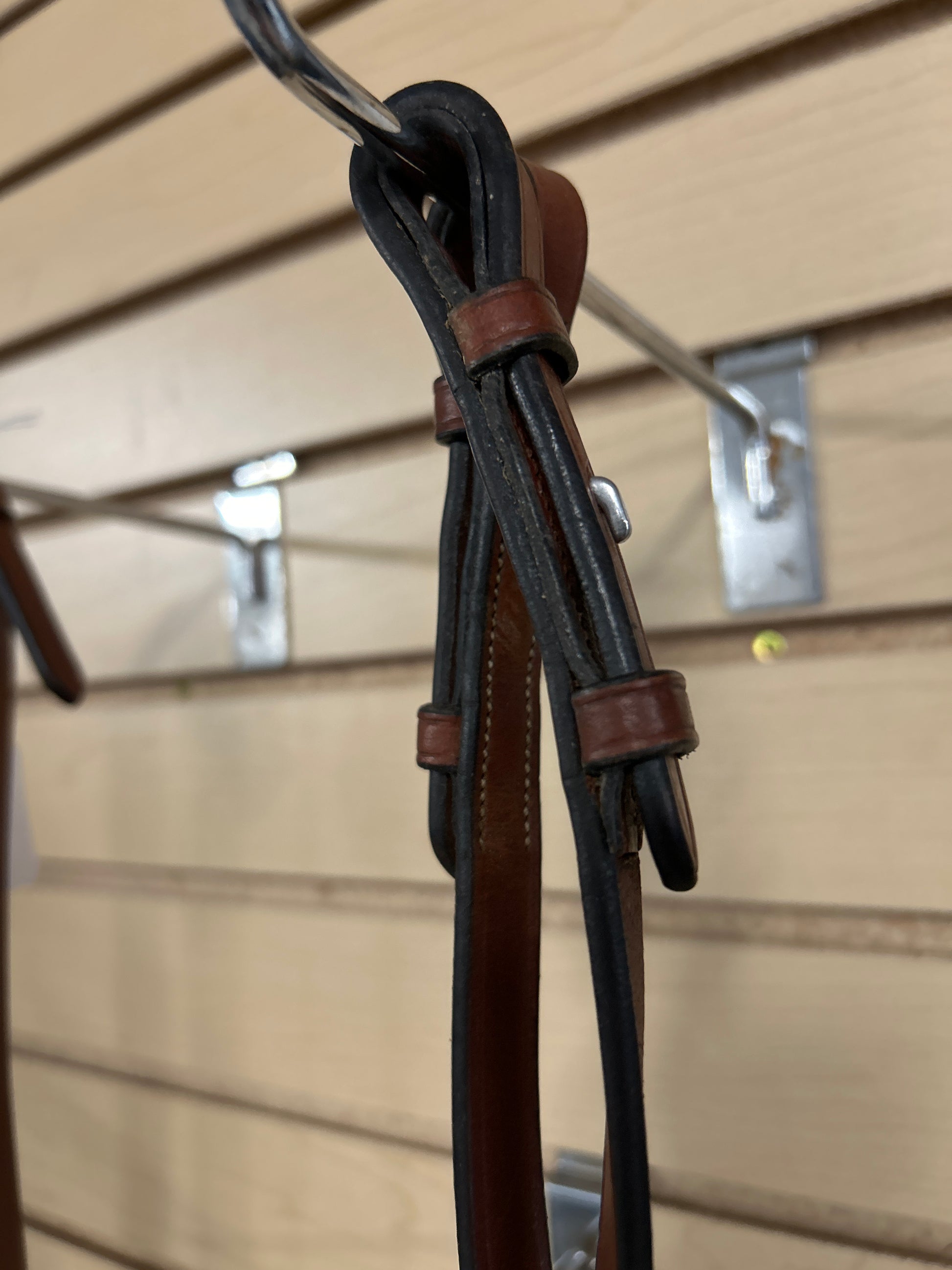 Oakbark Curb Reins-English Reins-Consignment-Evolution Equestrian Co.