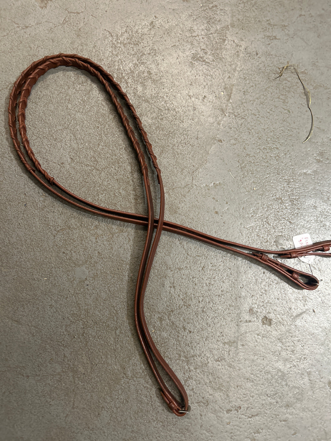 Oakbark Leather Laced Reins-English Reins-Consignment-Evolution Equestrian Co.