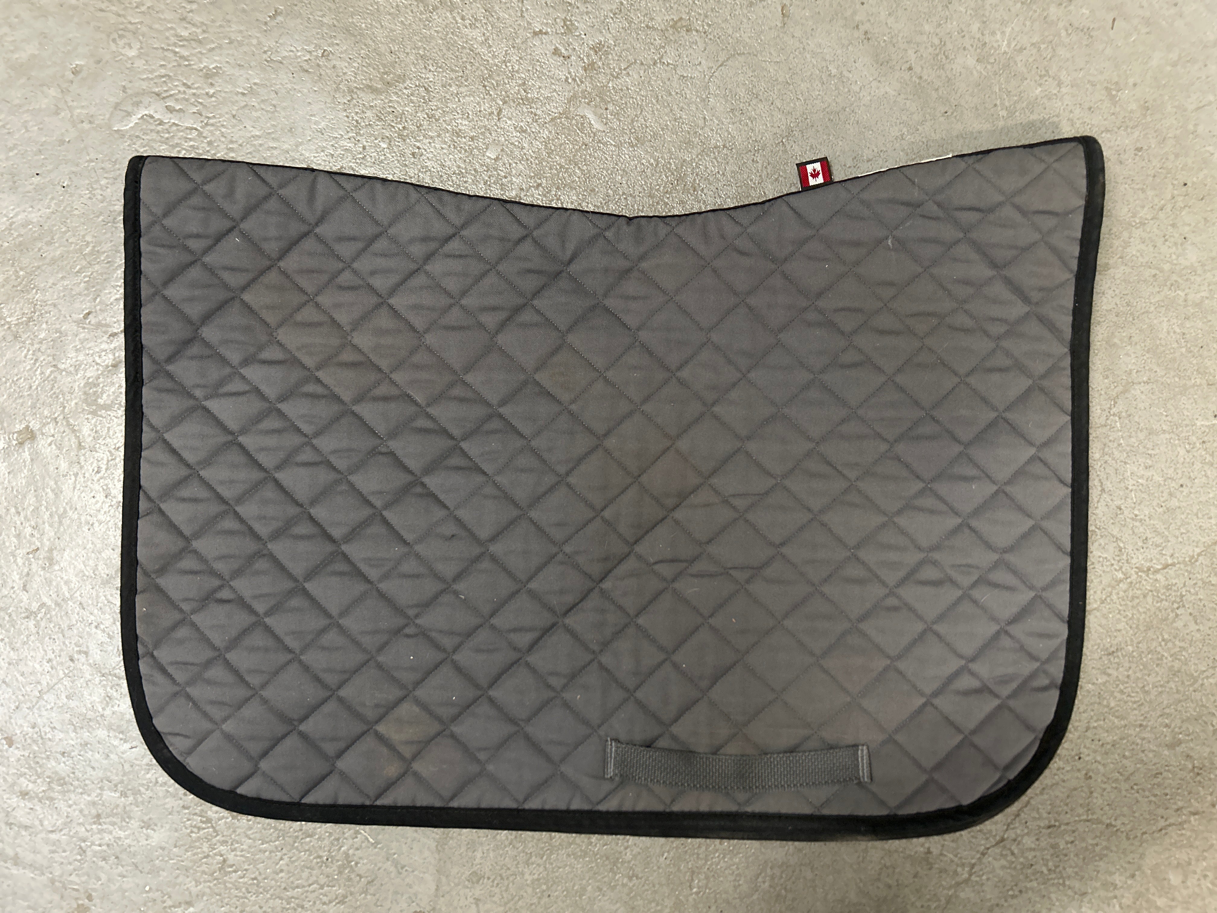 Ogilvy Baby Pad Grey/Black-English Saddle Pad-Consignment-Evolution Equestrian Co.