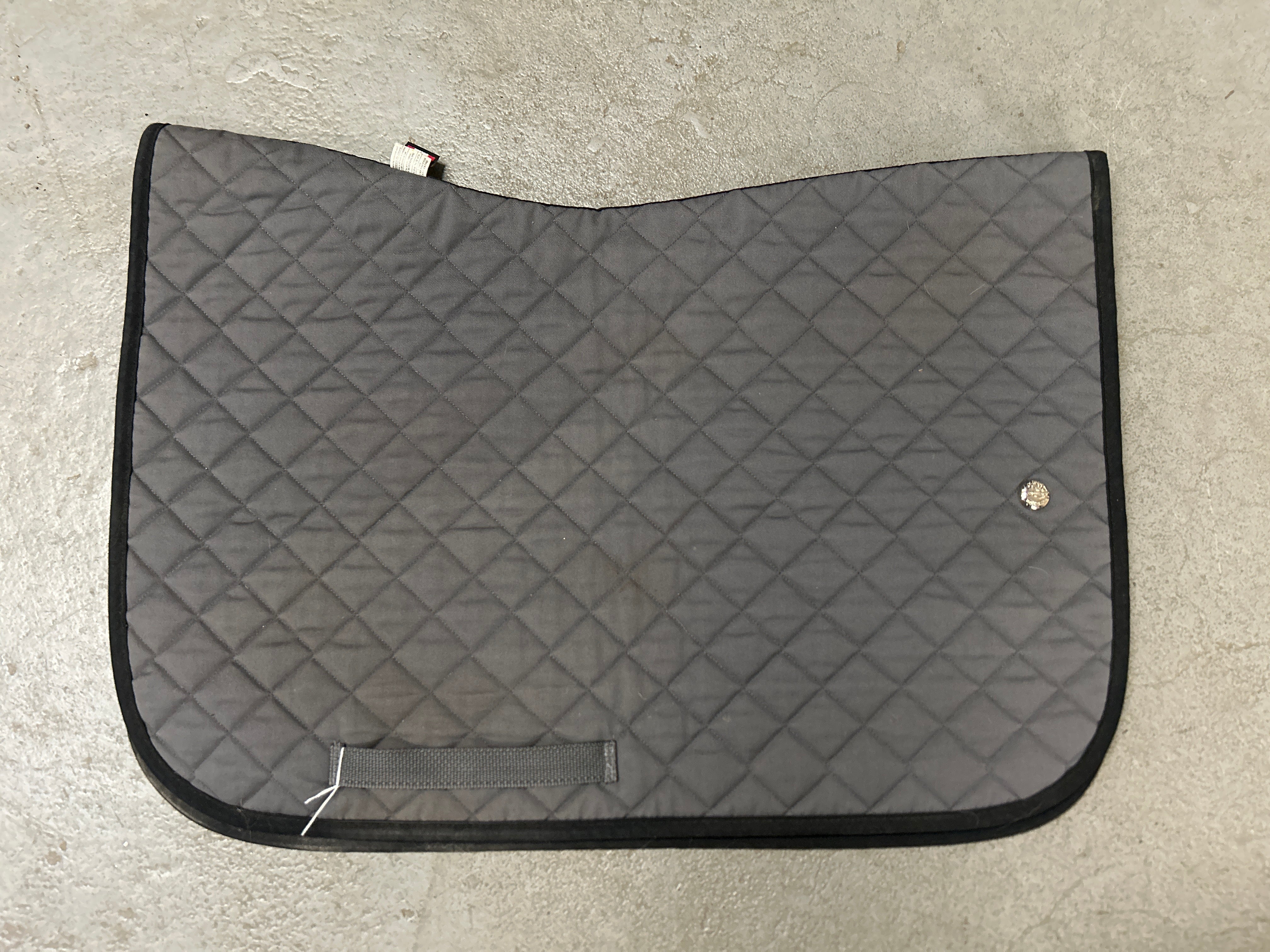 Ogilvy Baby Pad Grey/Black-English Saddle Pad-Consignment-Evolution Equestrian Co.