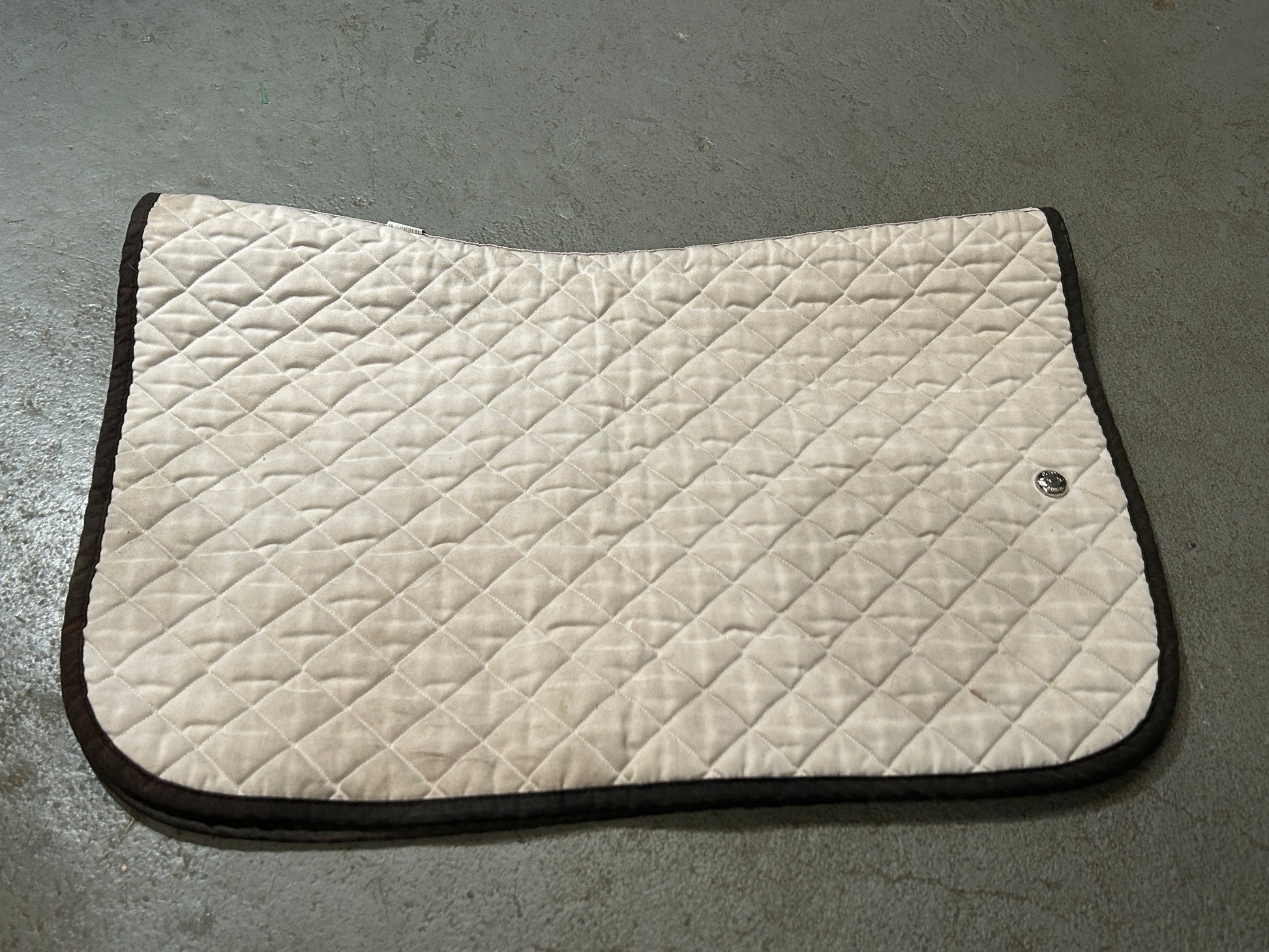Oglivy Off-White Baby Pad-English Saddle Pad-Consignment-Evolution Equestrian Co.