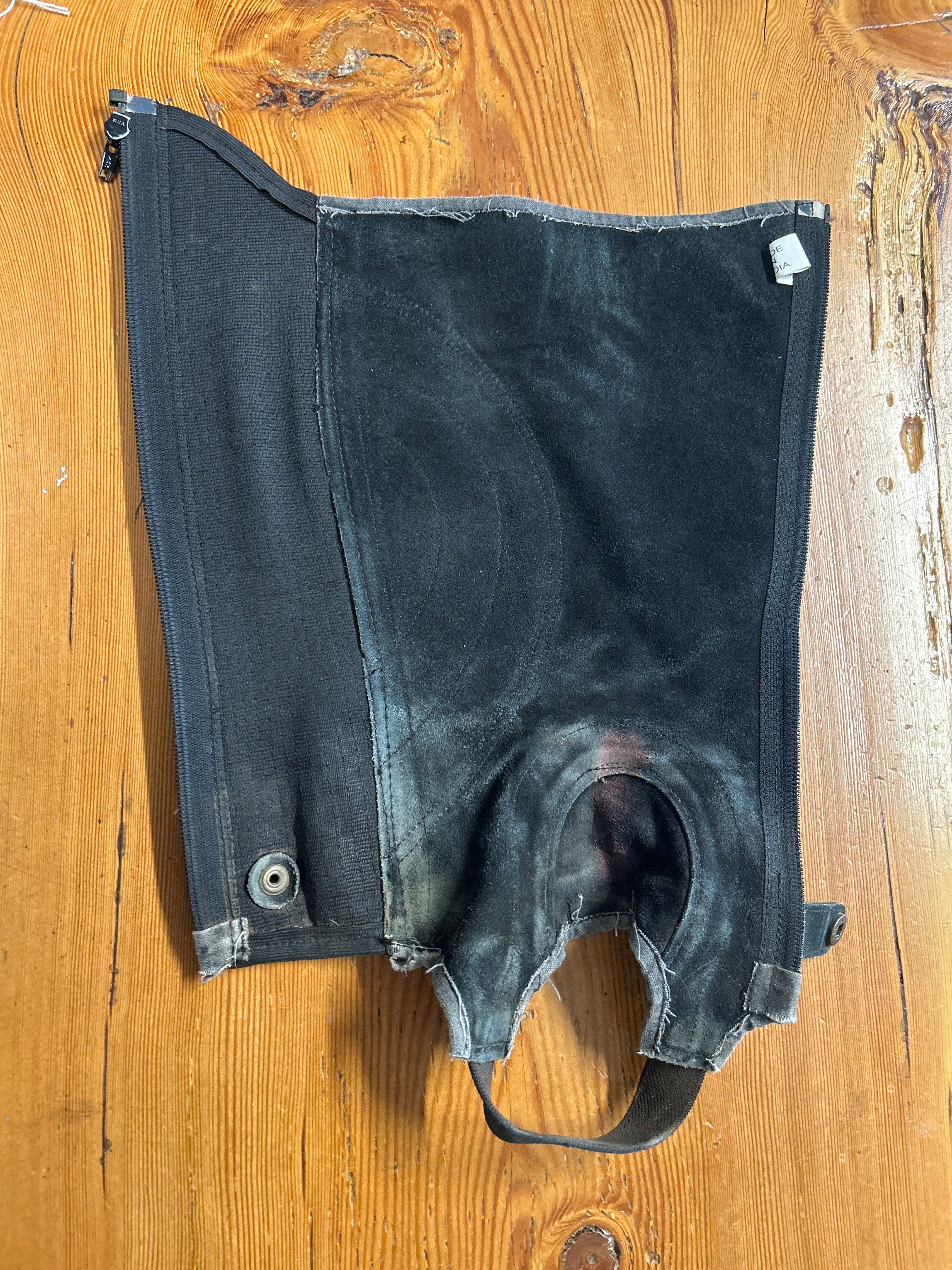 Ovation Black Suede Half Chaps Small-Riding Boots-Consignment-Evolution Equestrian Co.