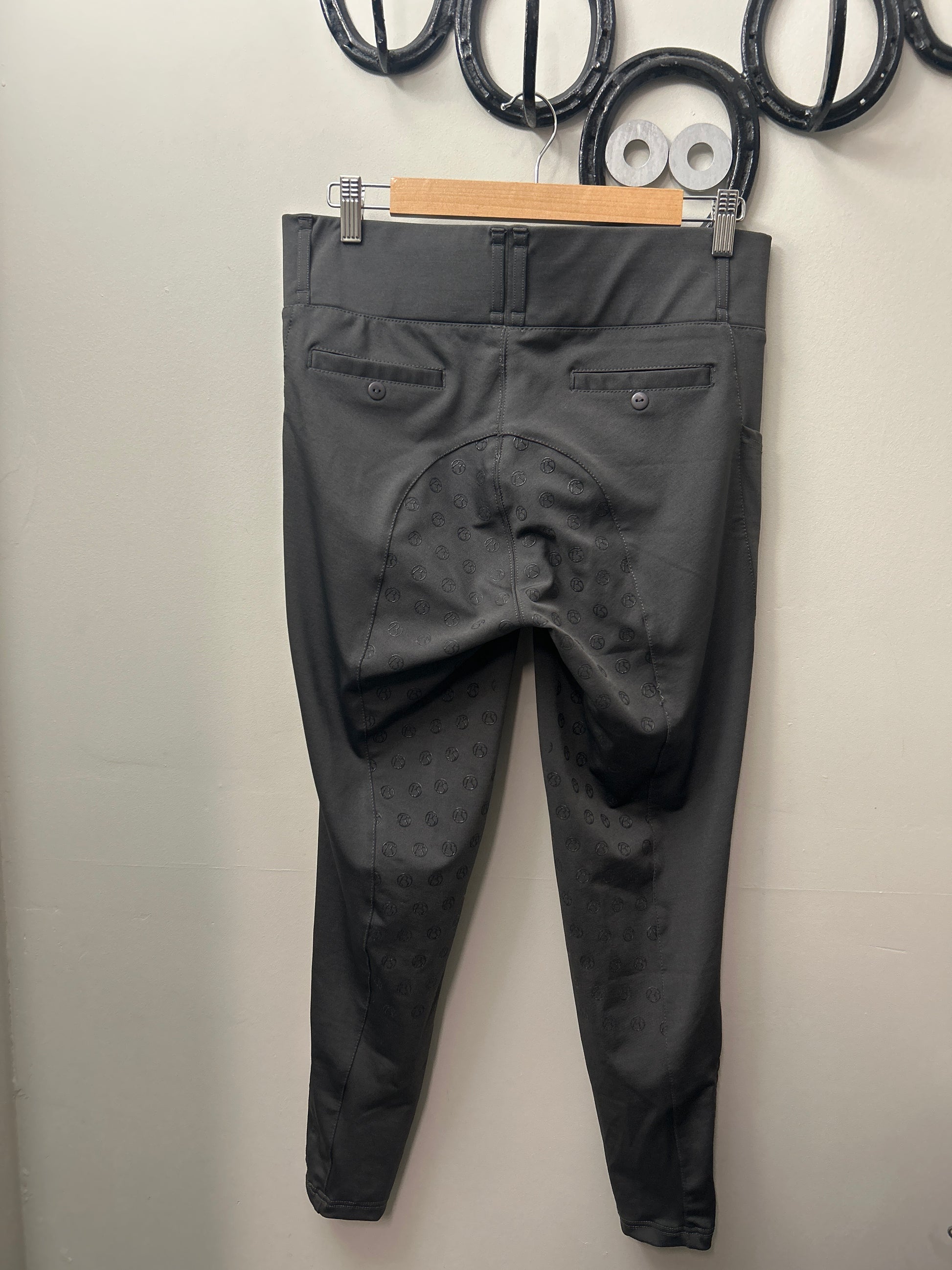 PS of Sweden Grey Riding Tights 42-Breeches-Consignment-Evolution Equestrian Co.