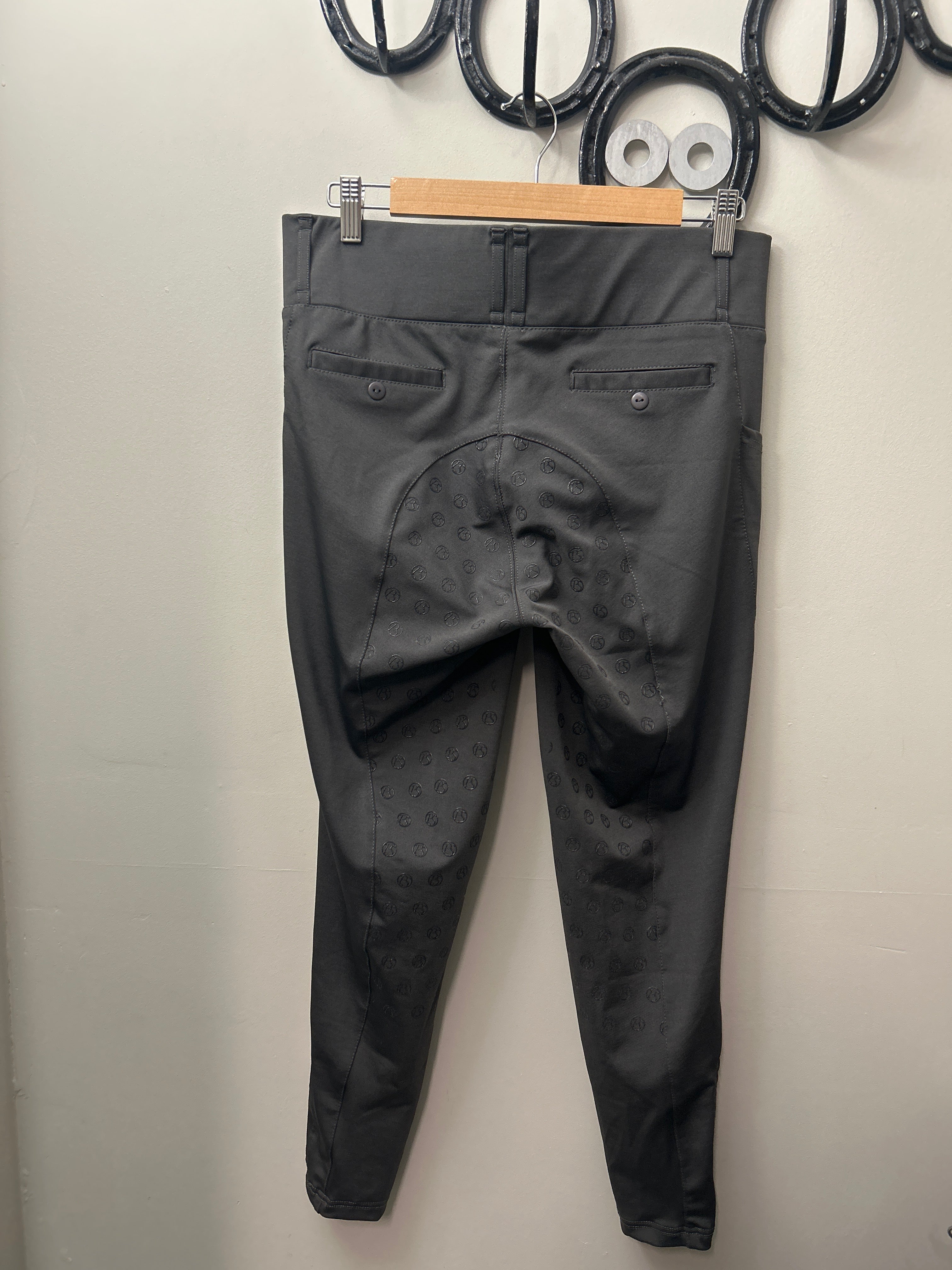 PS of Sweden Grey Riding Tights 42-Breeches-Consignment-Evolution Equestrian Co.