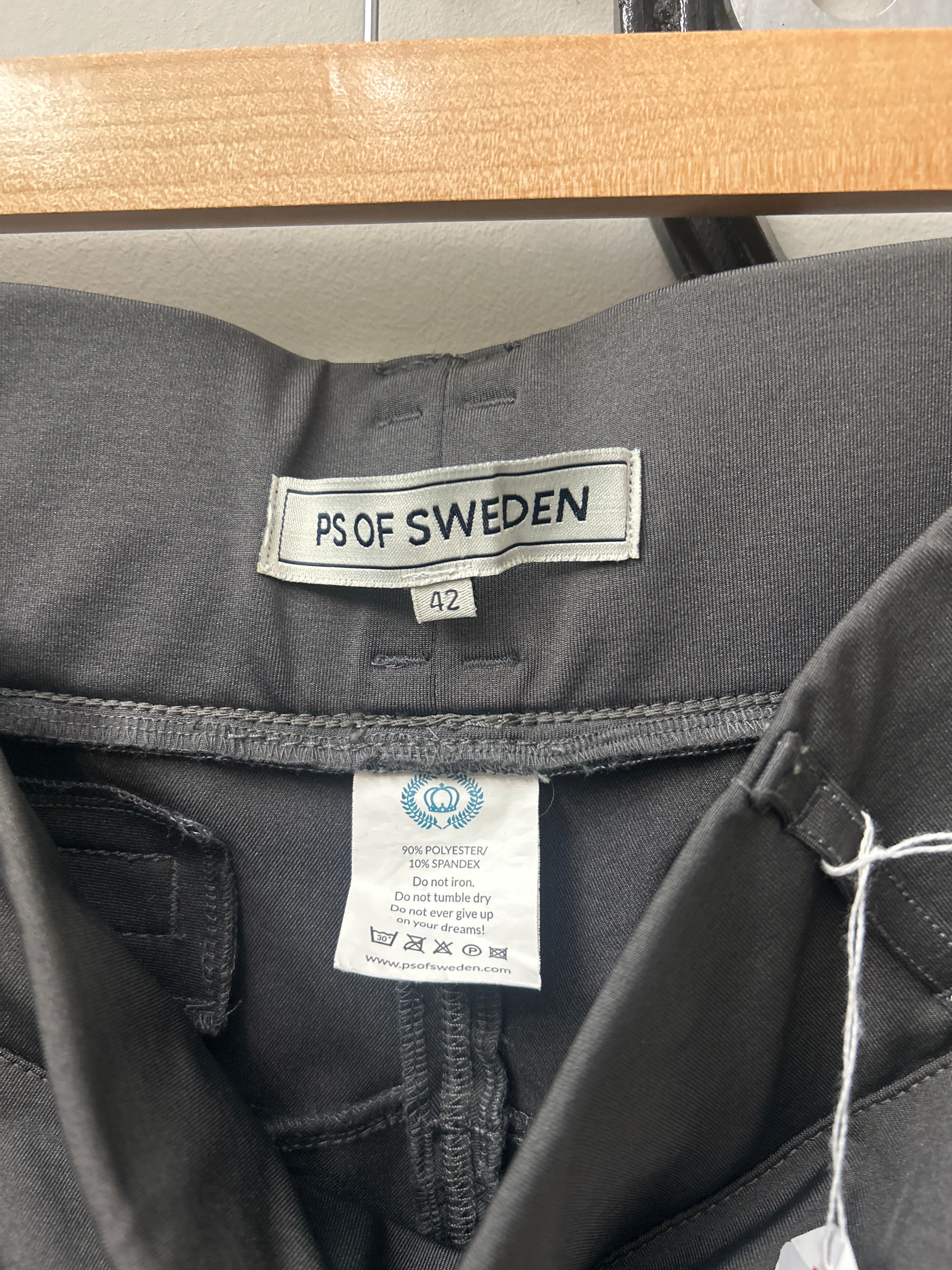 PS of Sweden Grey Riding Tights 42-Breeches-Consignment-Evolution Equestrian Co.
