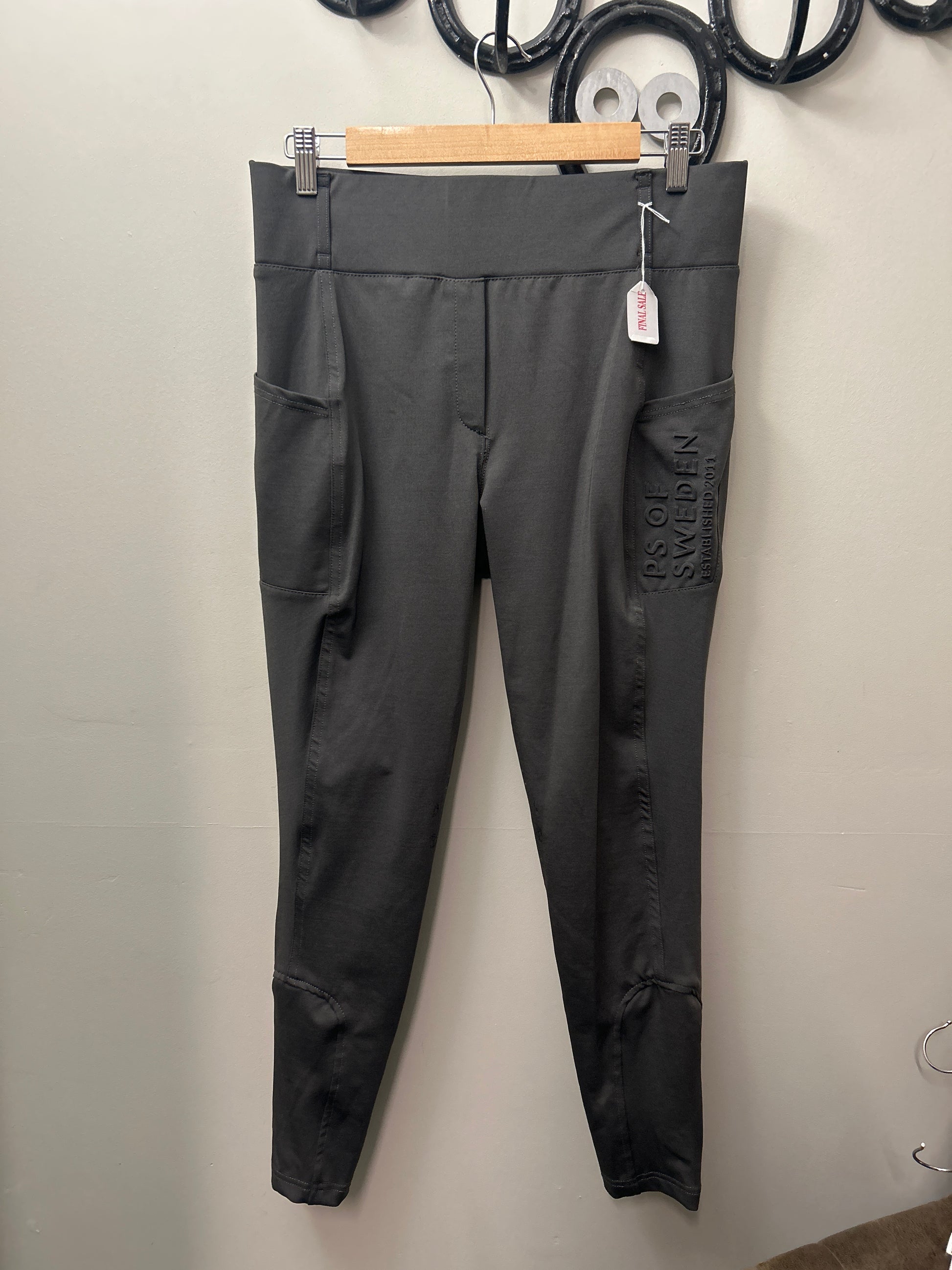 PS of Sweden Grey Riding Tights 42-Breeches-Consignment-Evolution Equestrian Co.